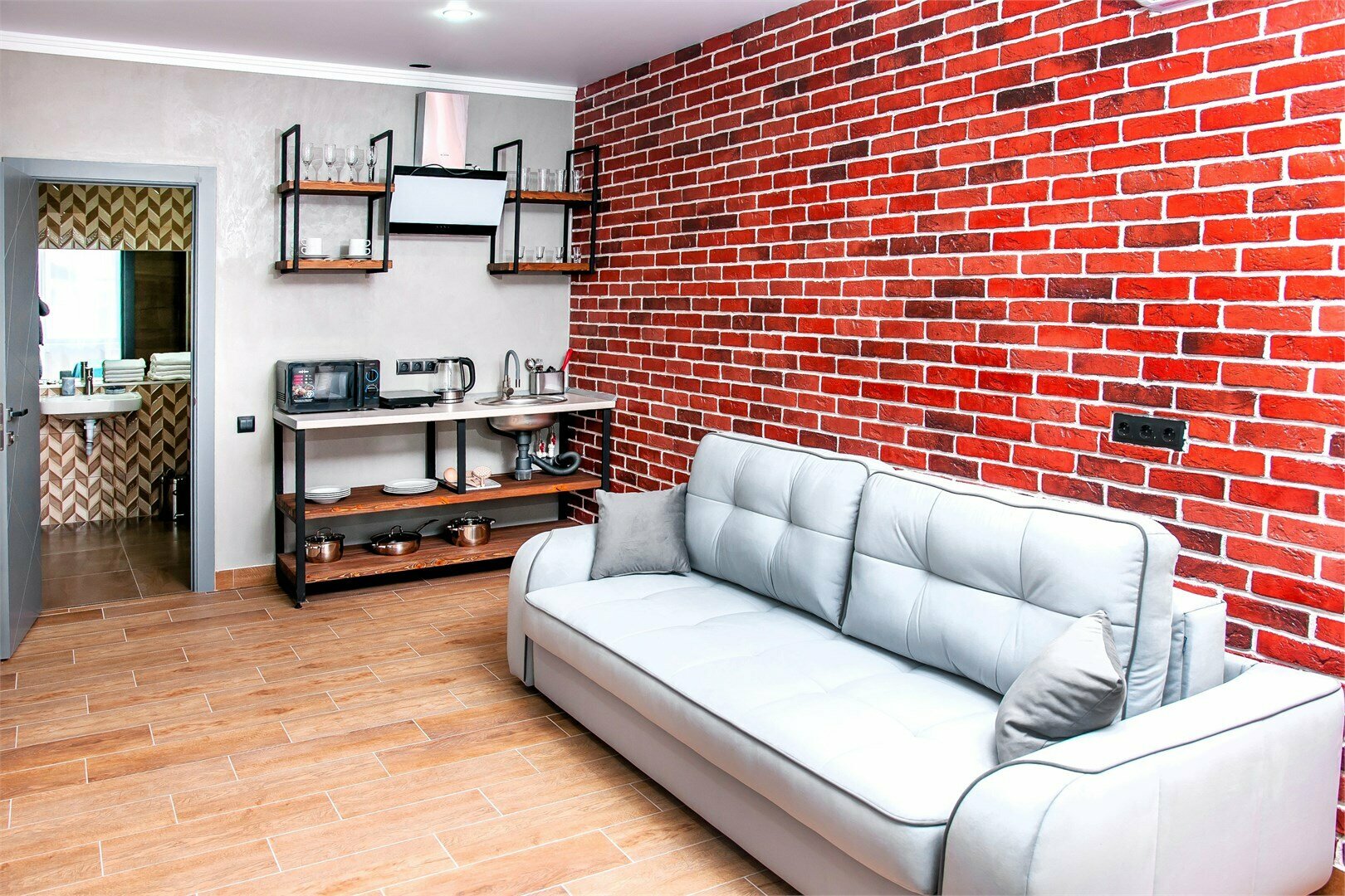 Номер Студио без балкона с джакузи и видом на море