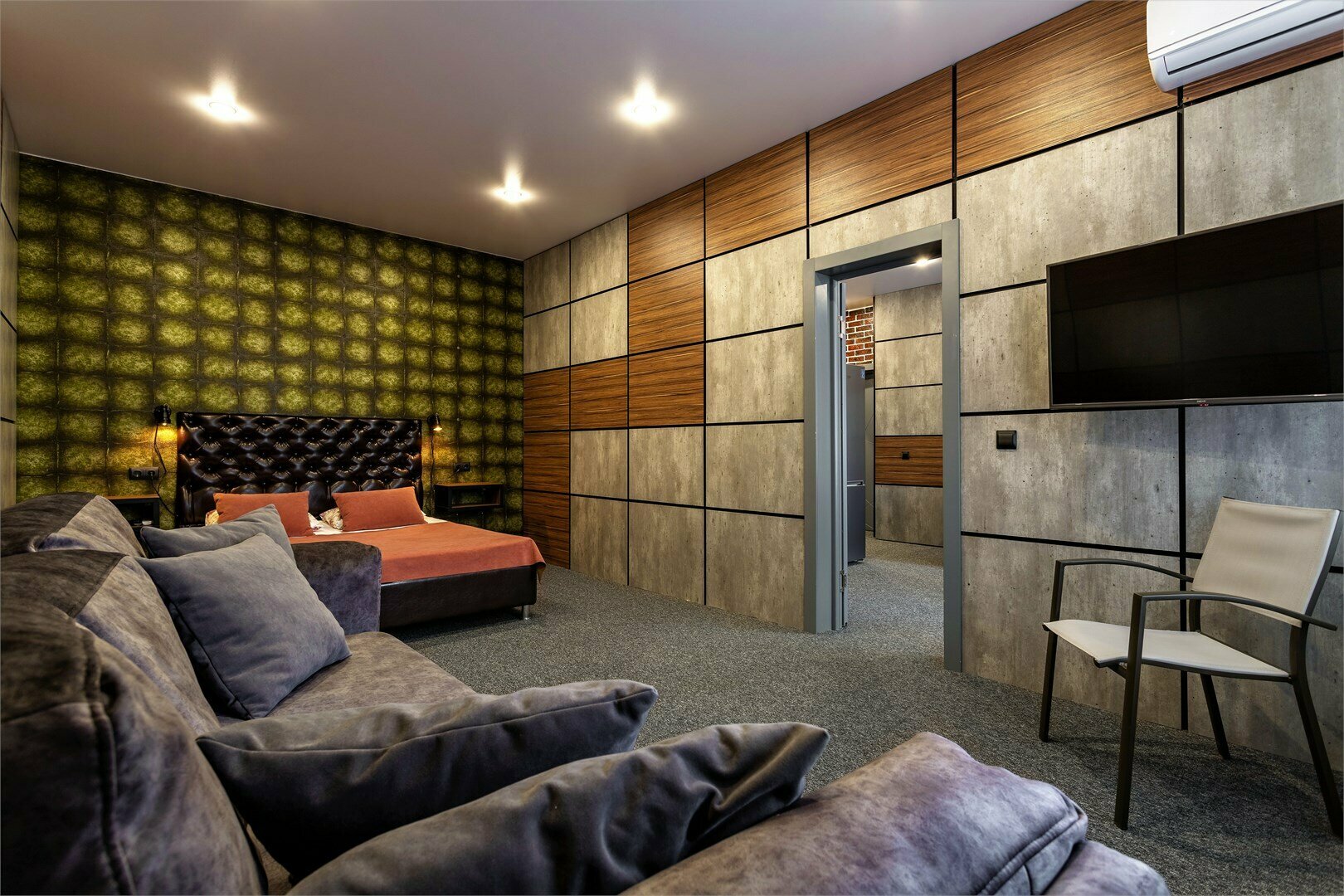 Апартаменты с кроватью размера «king-size», с балконом и видом на море