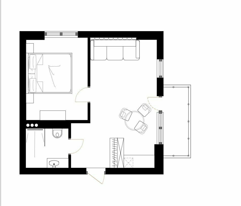 Классический люкс с террасой