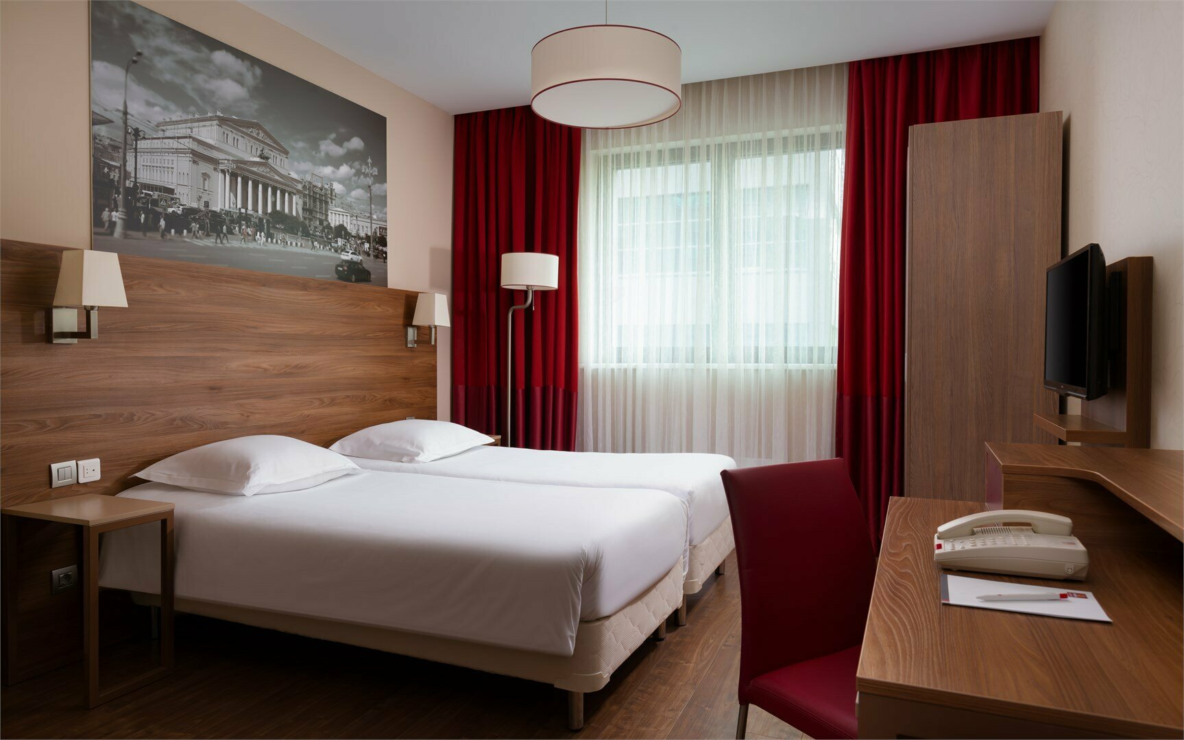 Номер Studio с 2 односпальными кроватями