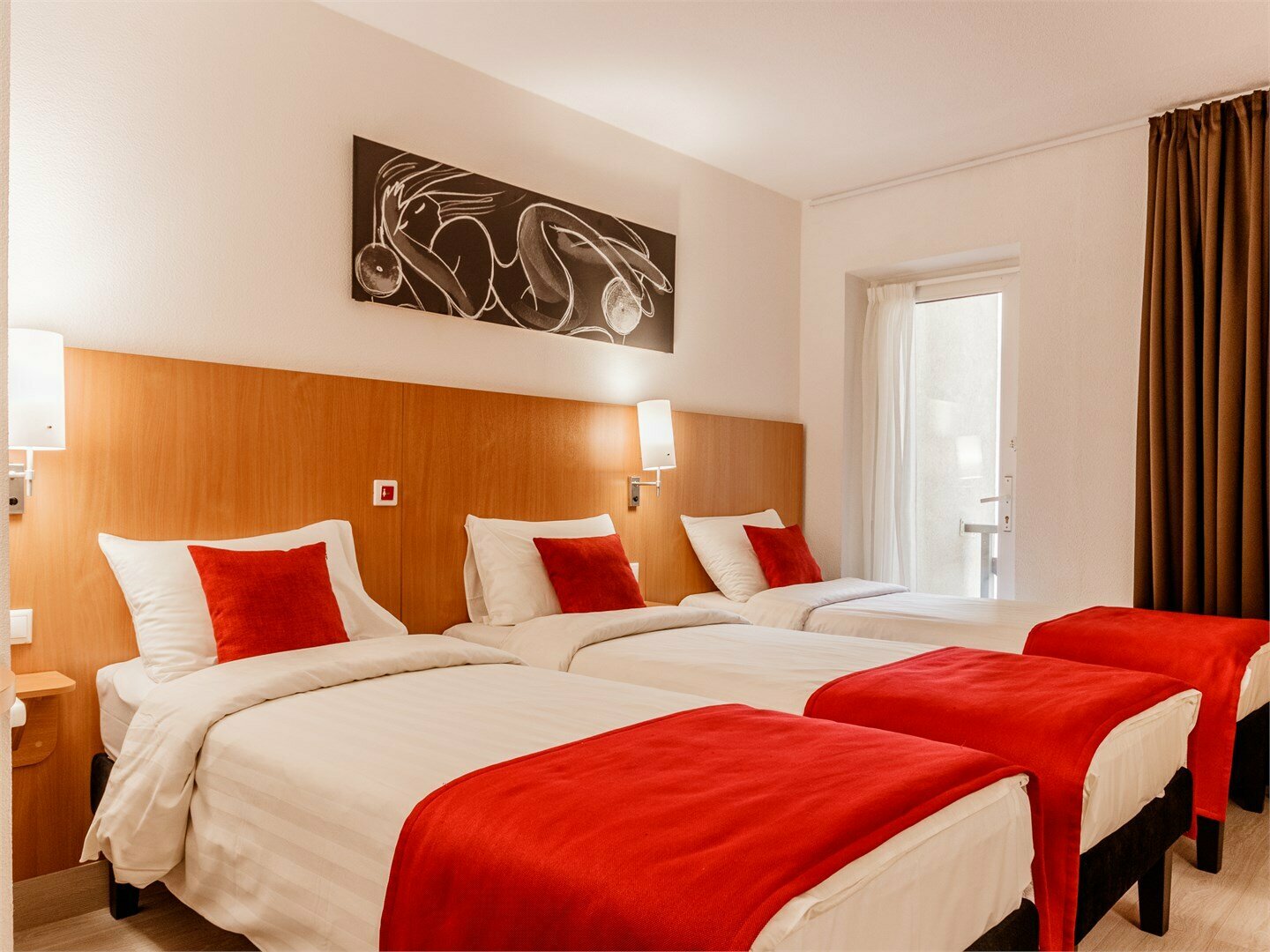 Номер Standard, для маломобильных - с 3 односпальными кроватями