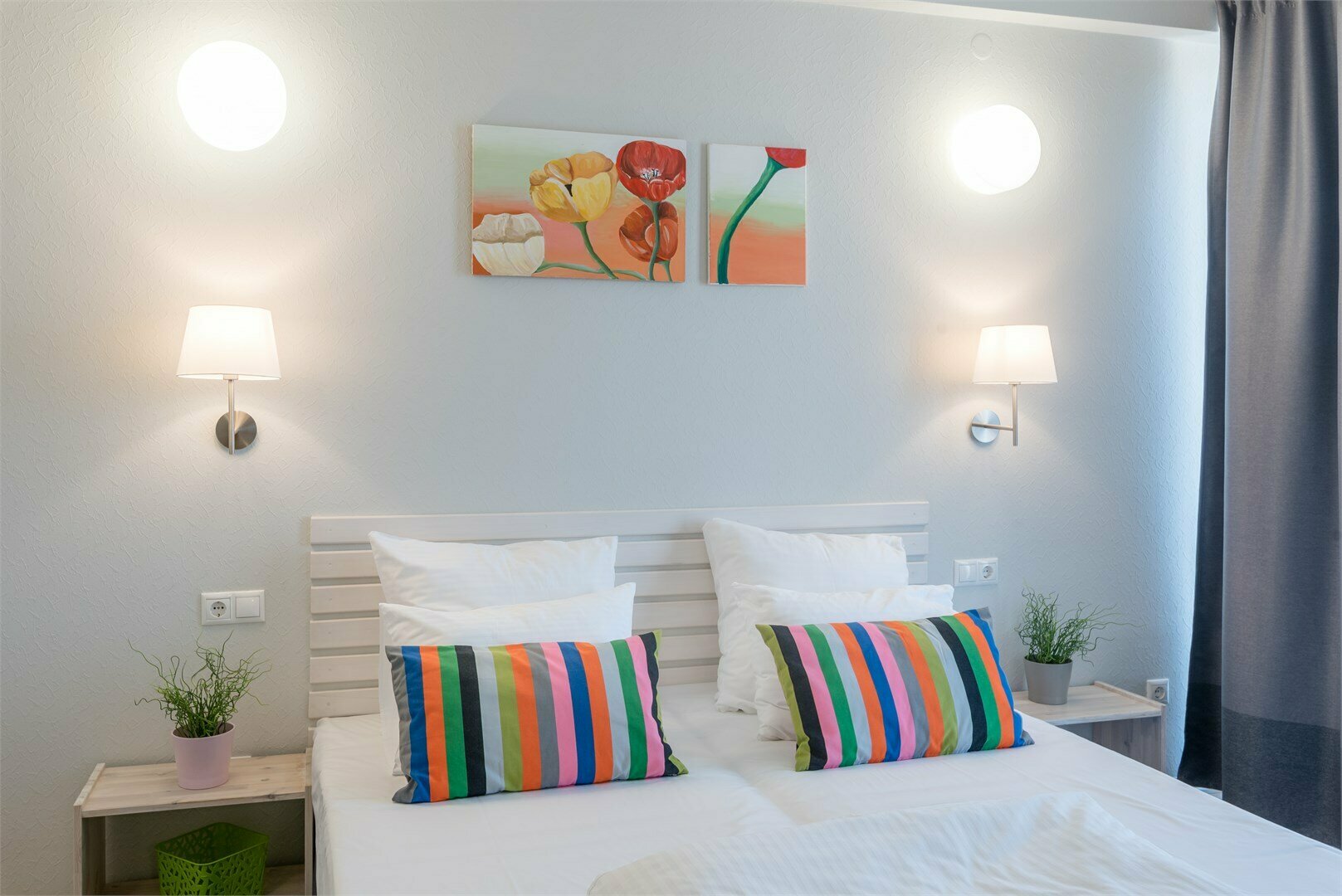 Двухместный номер стандарт с двухспальной кроватью и балконом