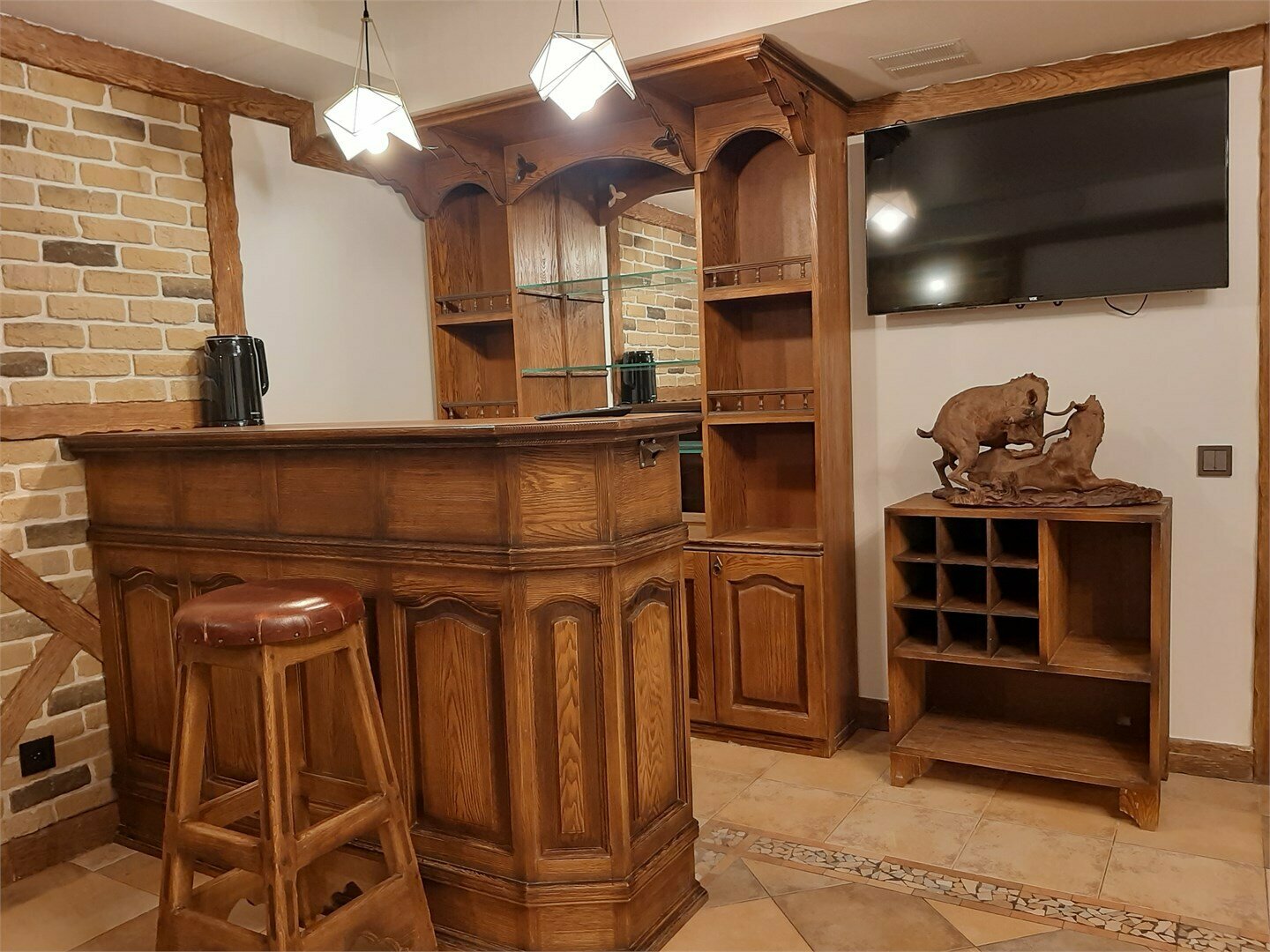 Номер с баней на дровах