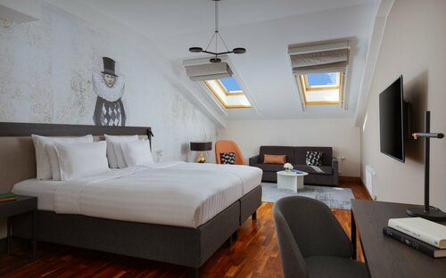 Полулюкс с двуспальной кроватью в Vasilievsky Hotel