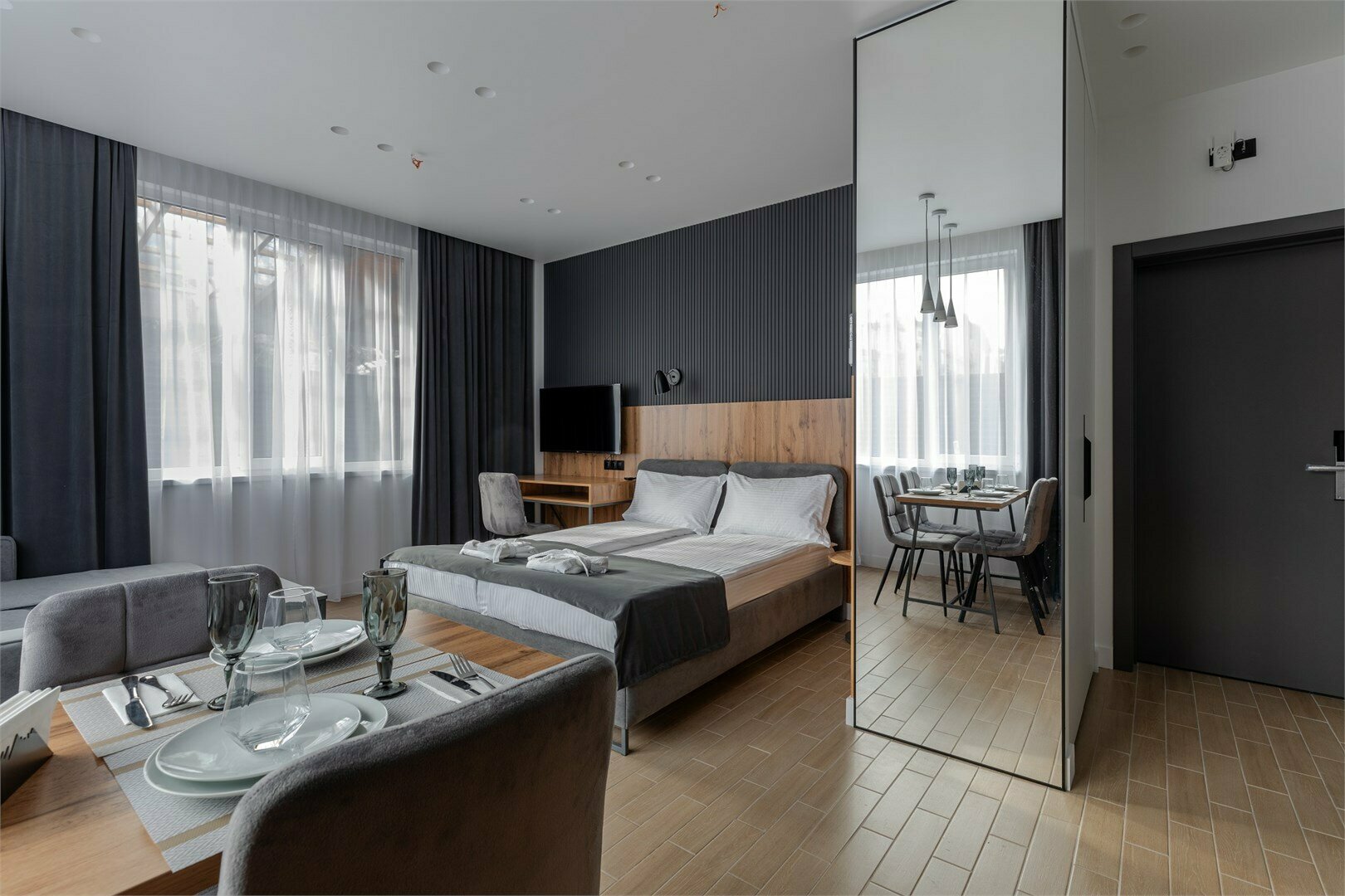 Семейный номер с дополнительным местом и кухонной зоной (11)