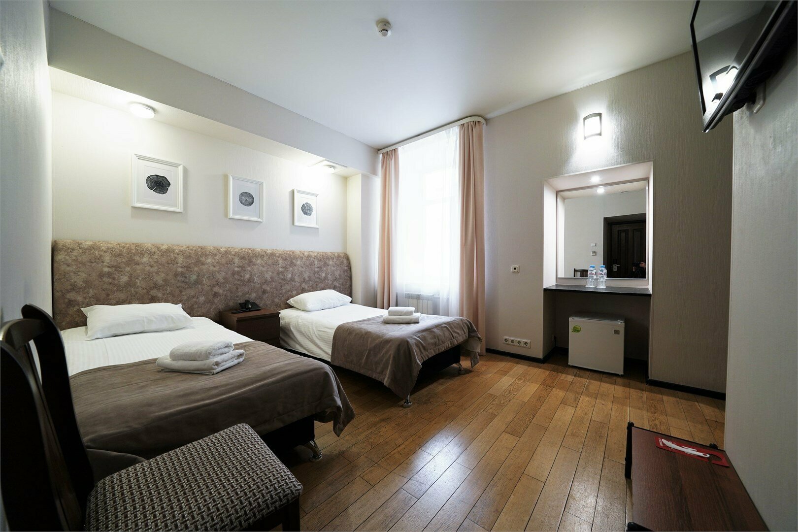 Меблированная комната формата «Классика» с 2 кроватями