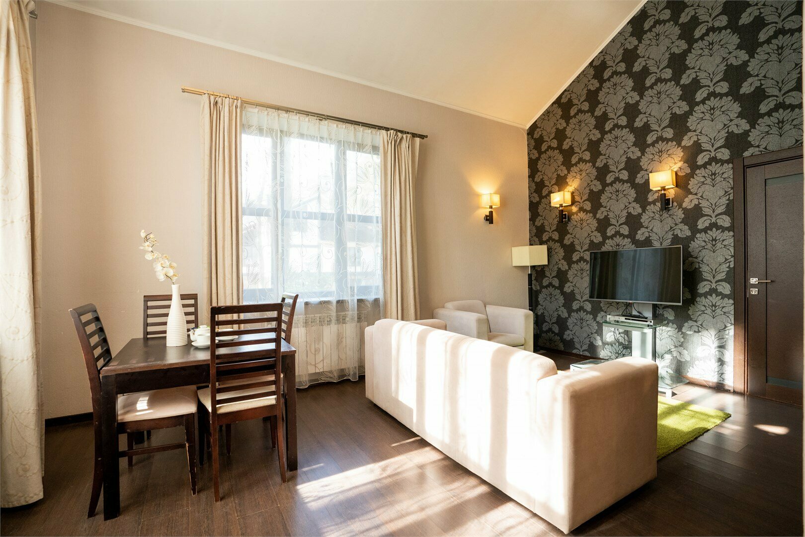 Апартаменты с 1 спальней в коттедже