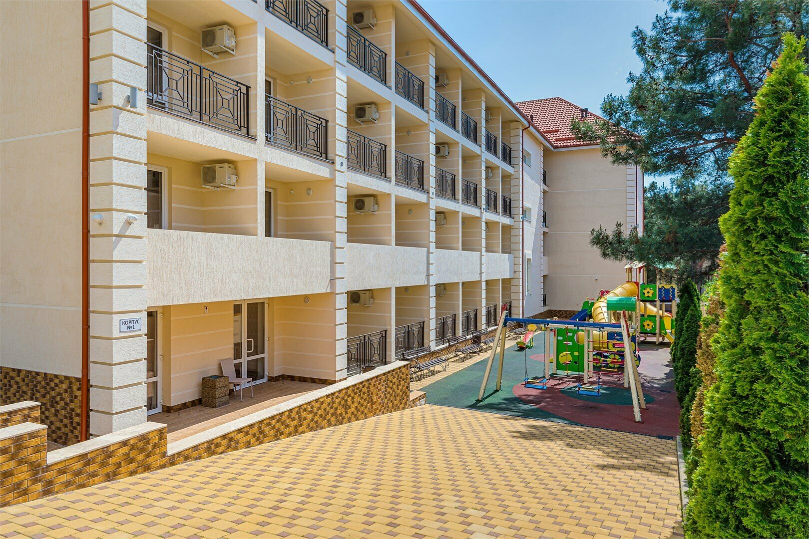 Двухкомнатный, корпус 1 (4х этажный корпус)