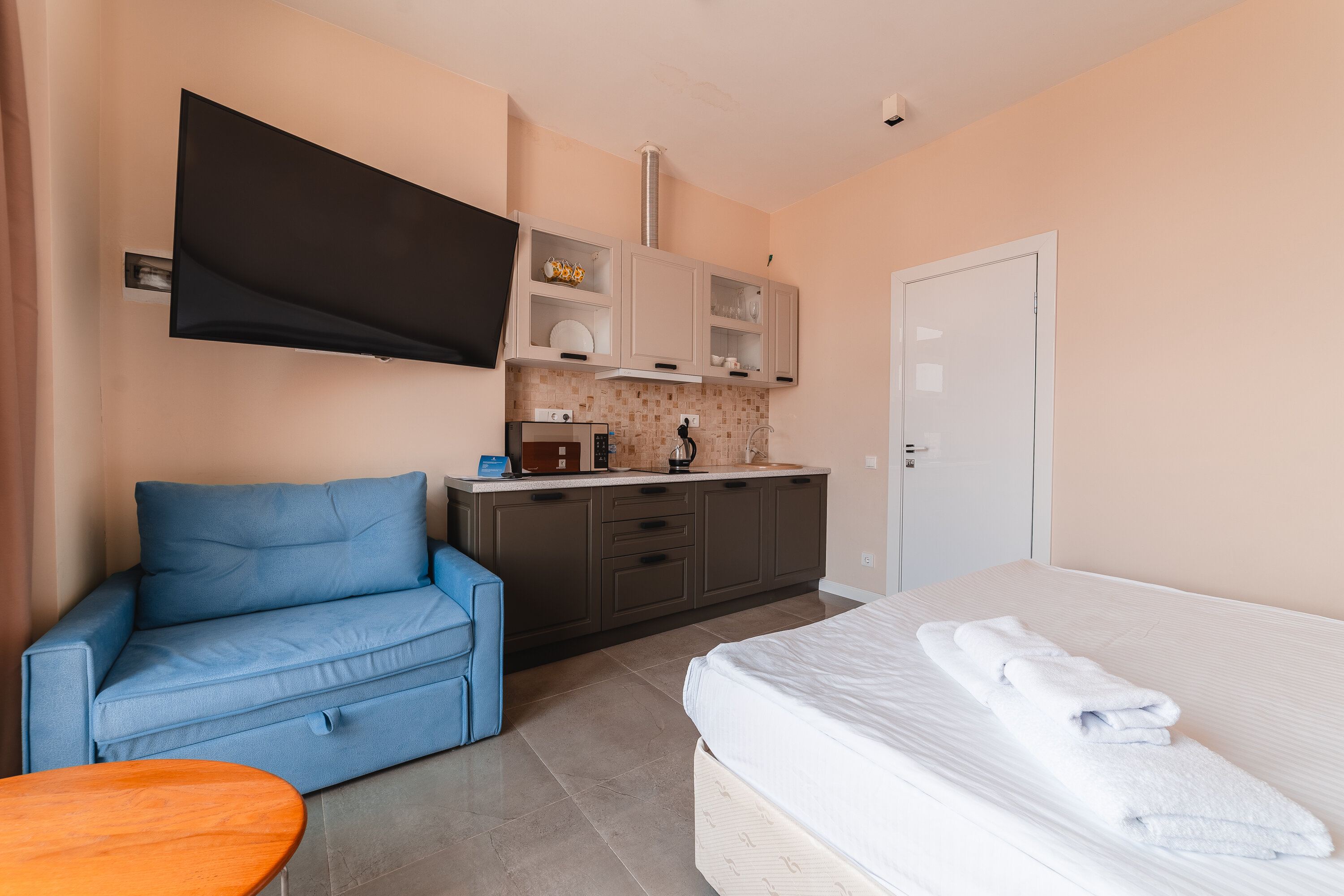 Двухместный номер с 1 кроватью и террасой