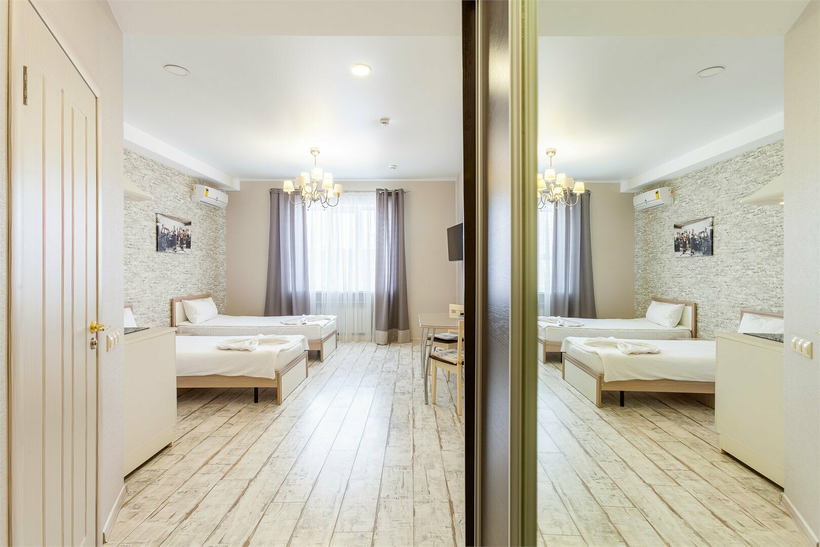 202 - Апартаменты Делюкс с кухней, с 2 раздельными кроватями, электрокамин, бесплатная стоянка