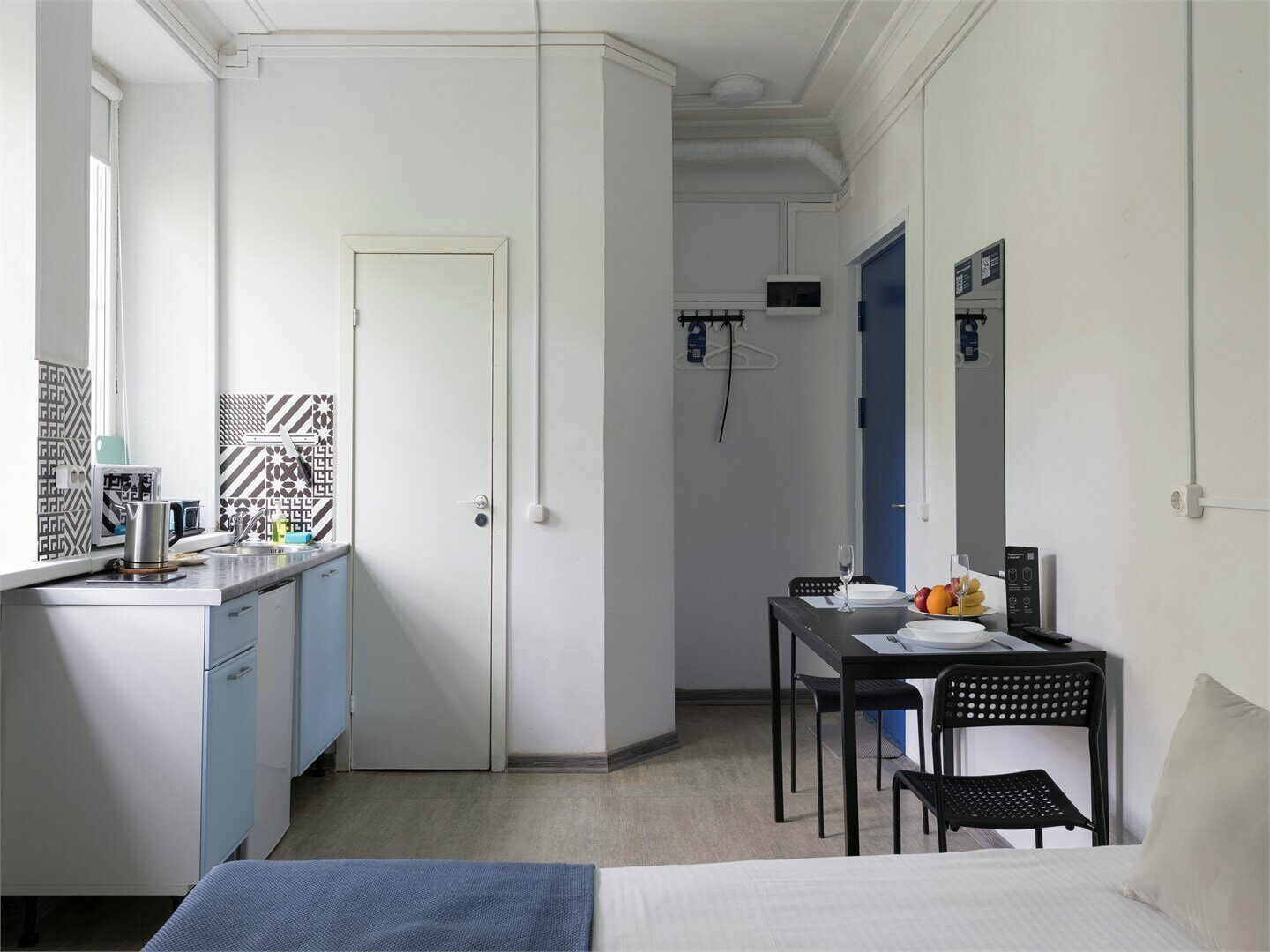 Студия с двумя раздельными кроватями