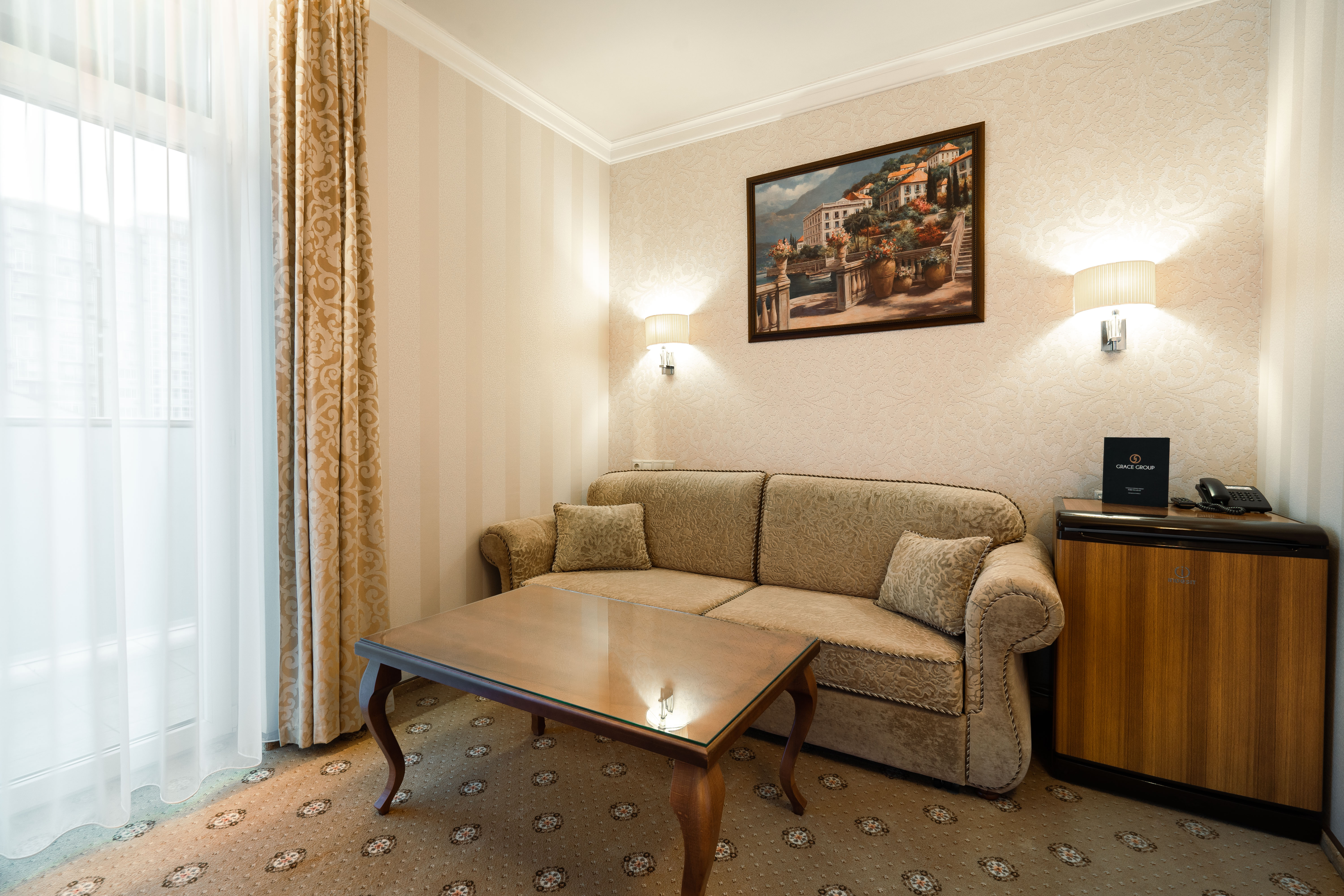 Двухместный номер Делюкс с 1 кроватью и балконом