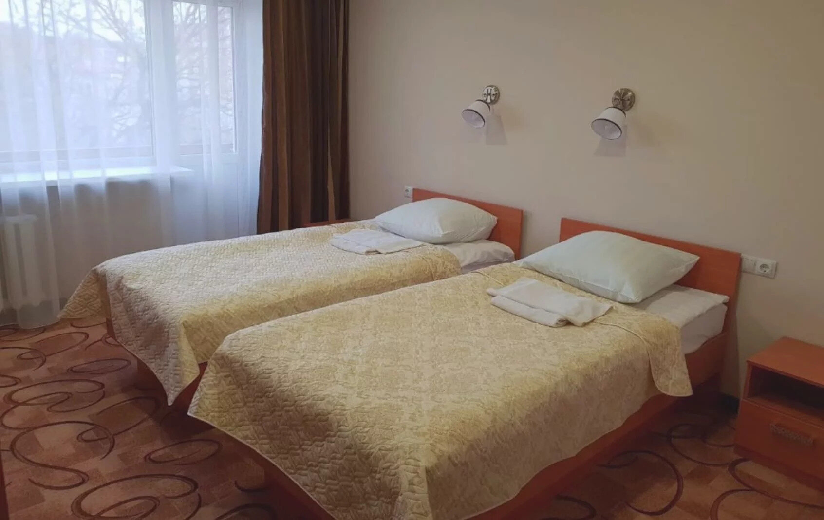 Бюджетный двухместный номер с 2 отдельными кроватями