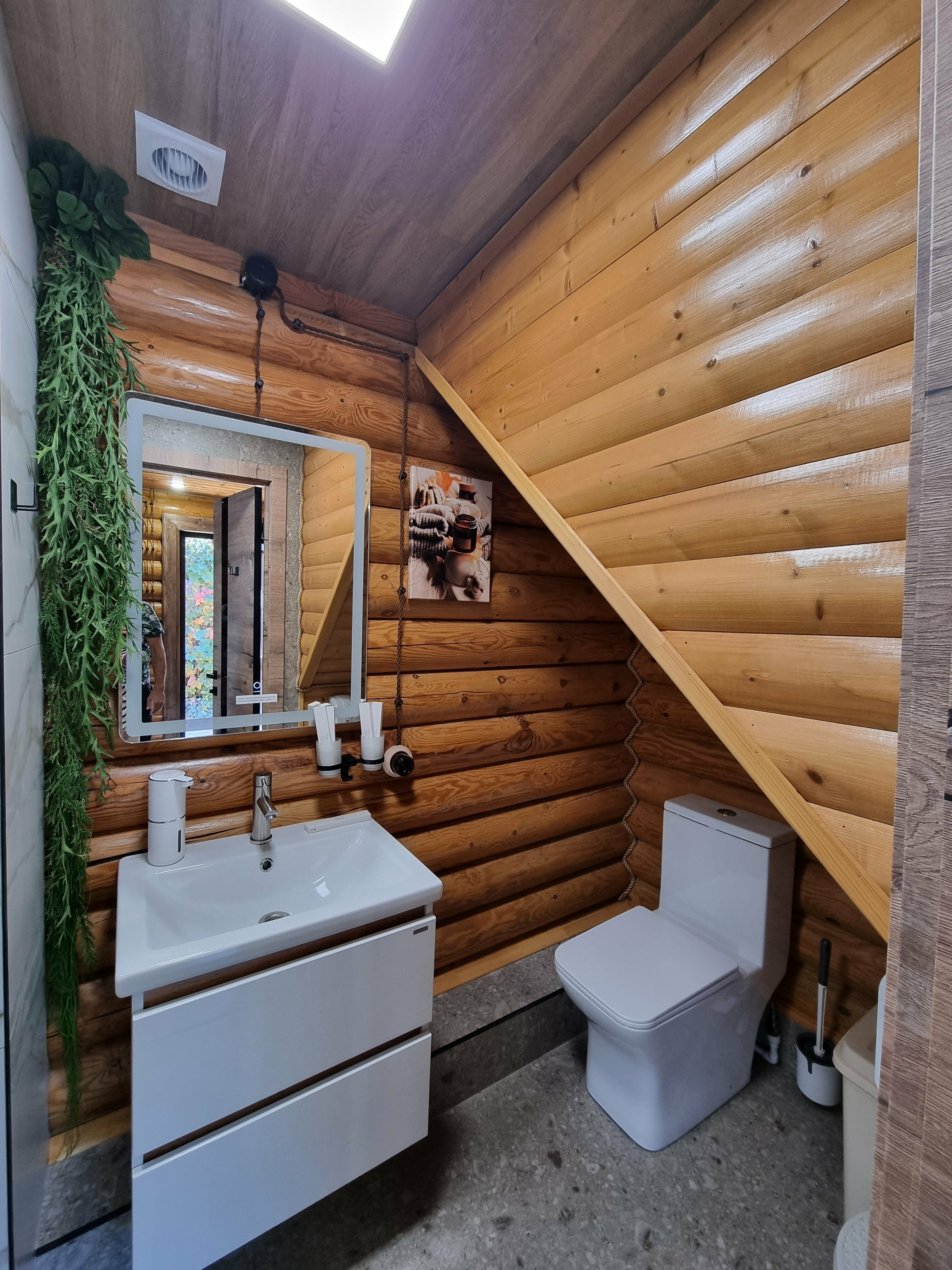 Коттедж с термальным бассейном и баней