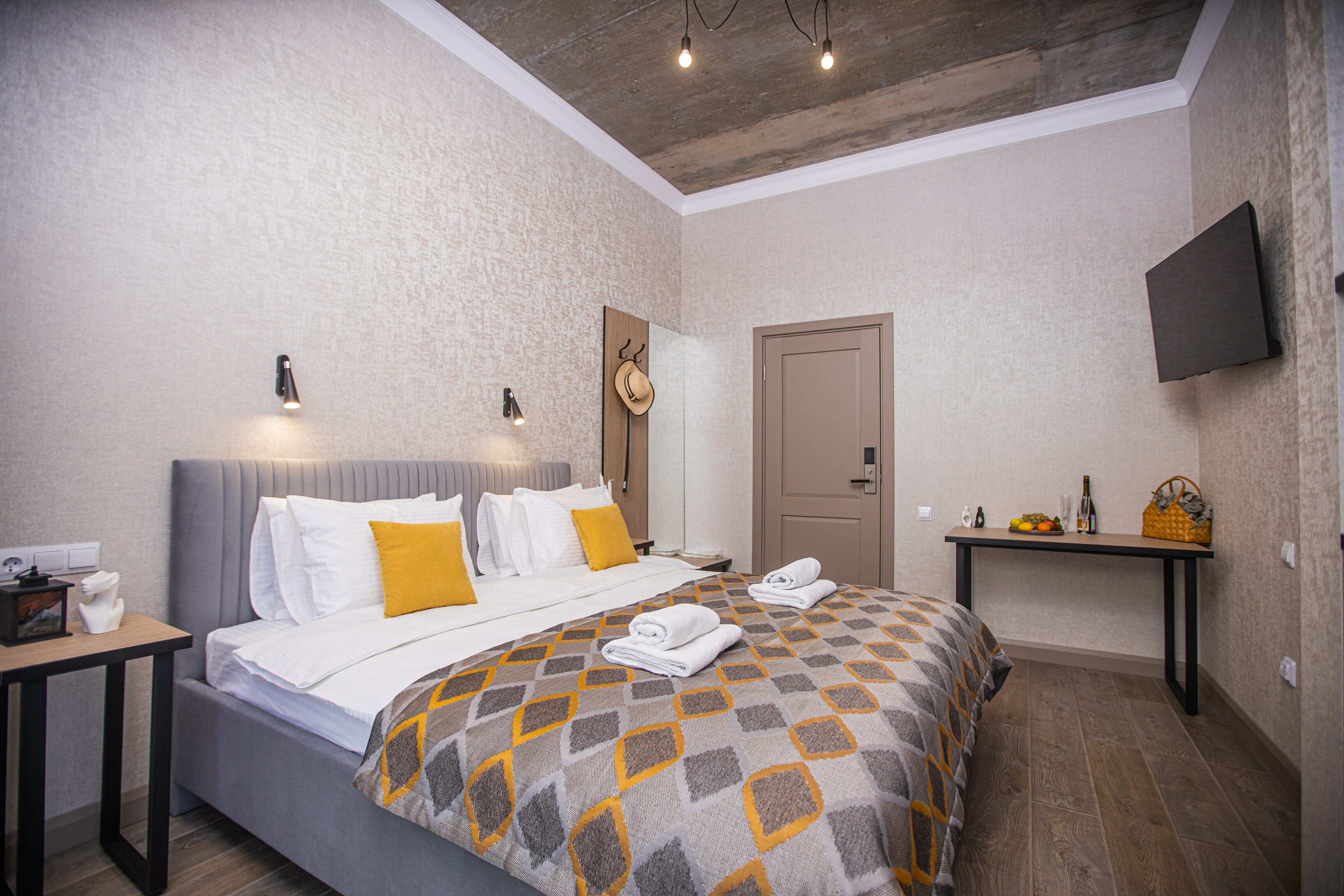 Двухместный номер Делюкс с 1 кроватью и балконом