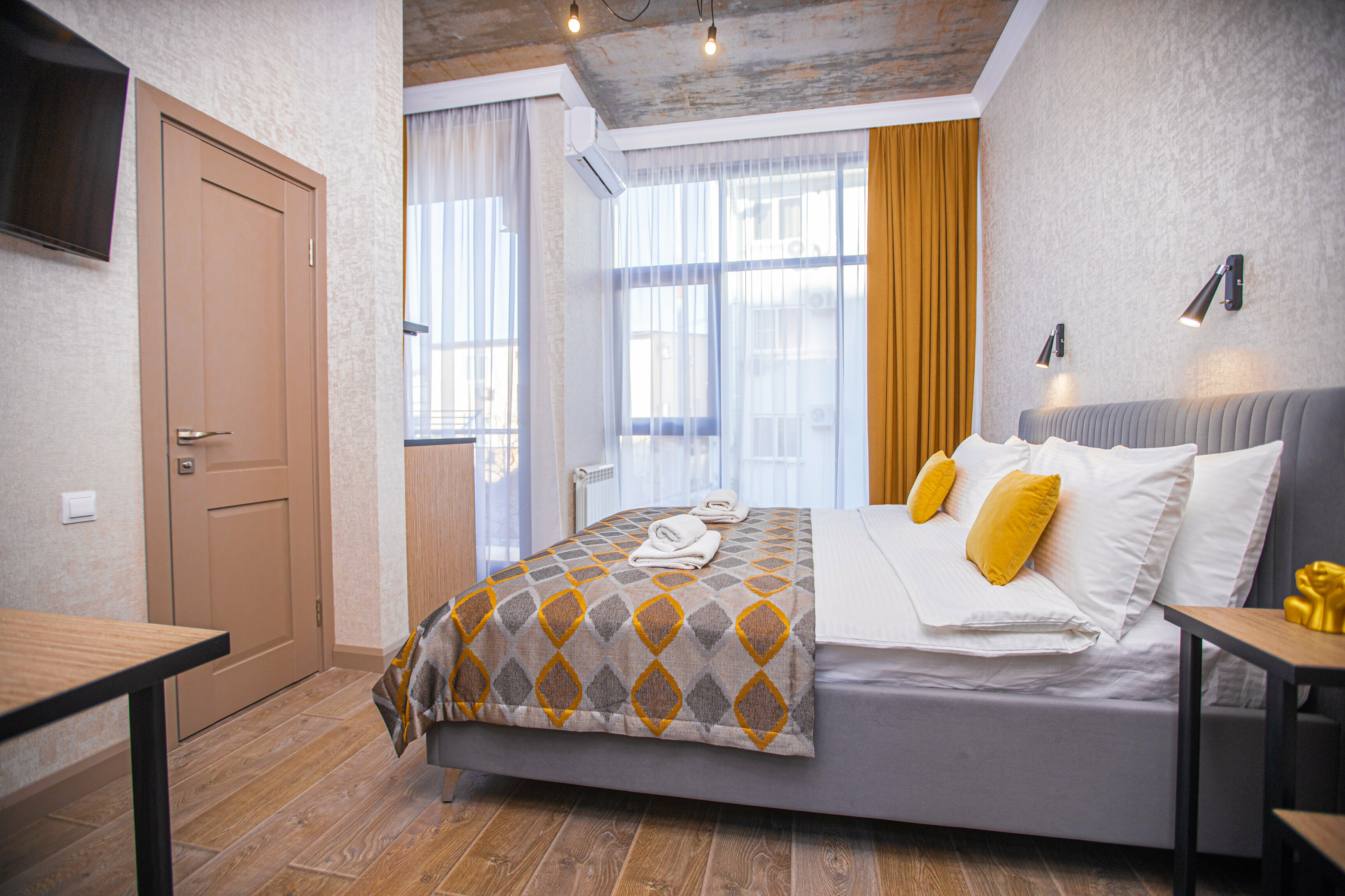 Двухместный номер Делюкс с 1 кроватью и балконом