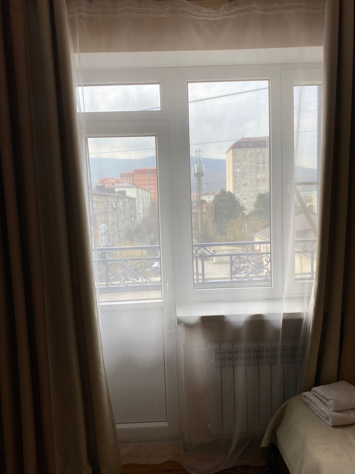 Двухместный номер с 2 отдельными кроватями, вид на горы