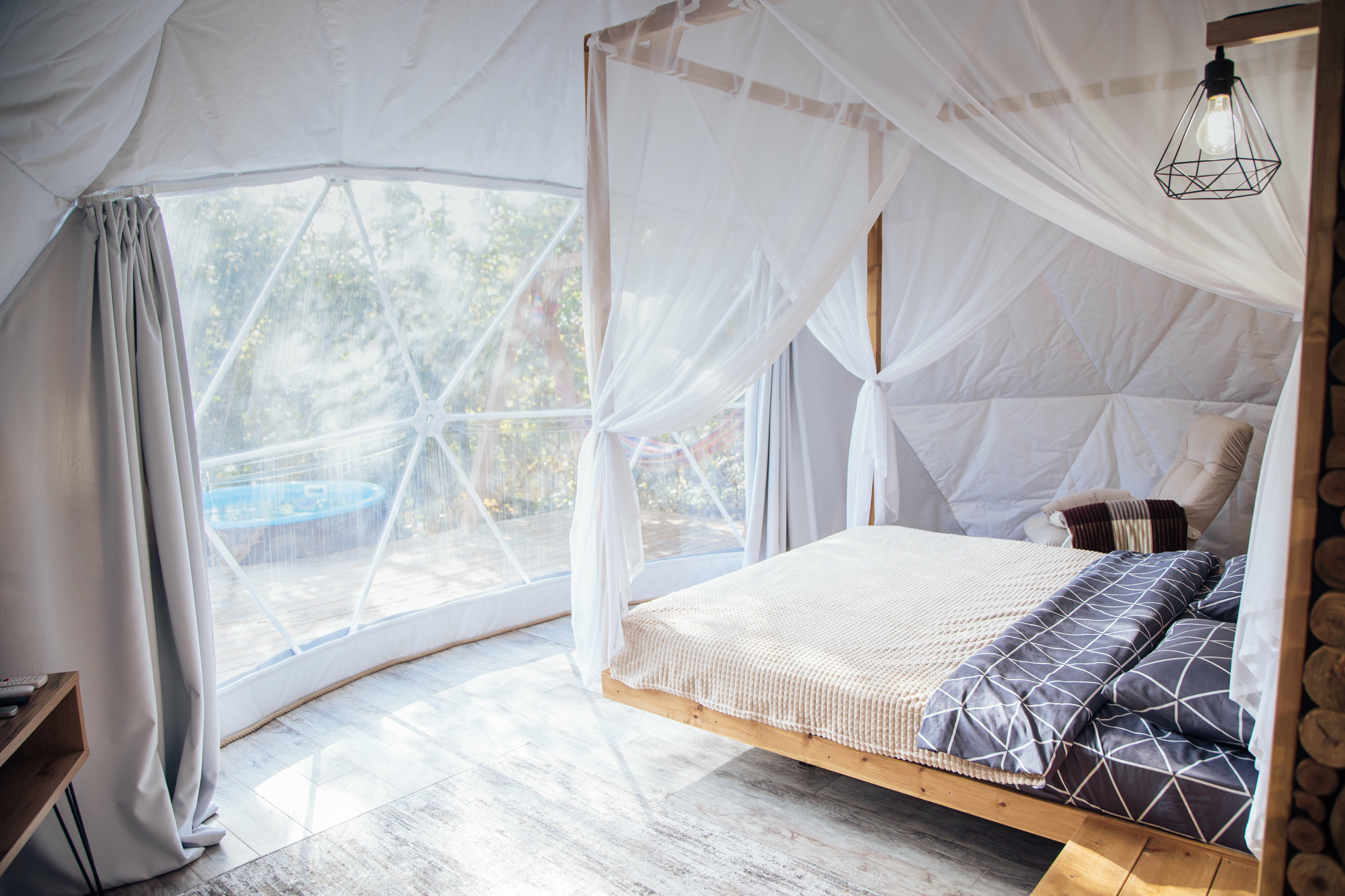 Глемп шатер с джакузи