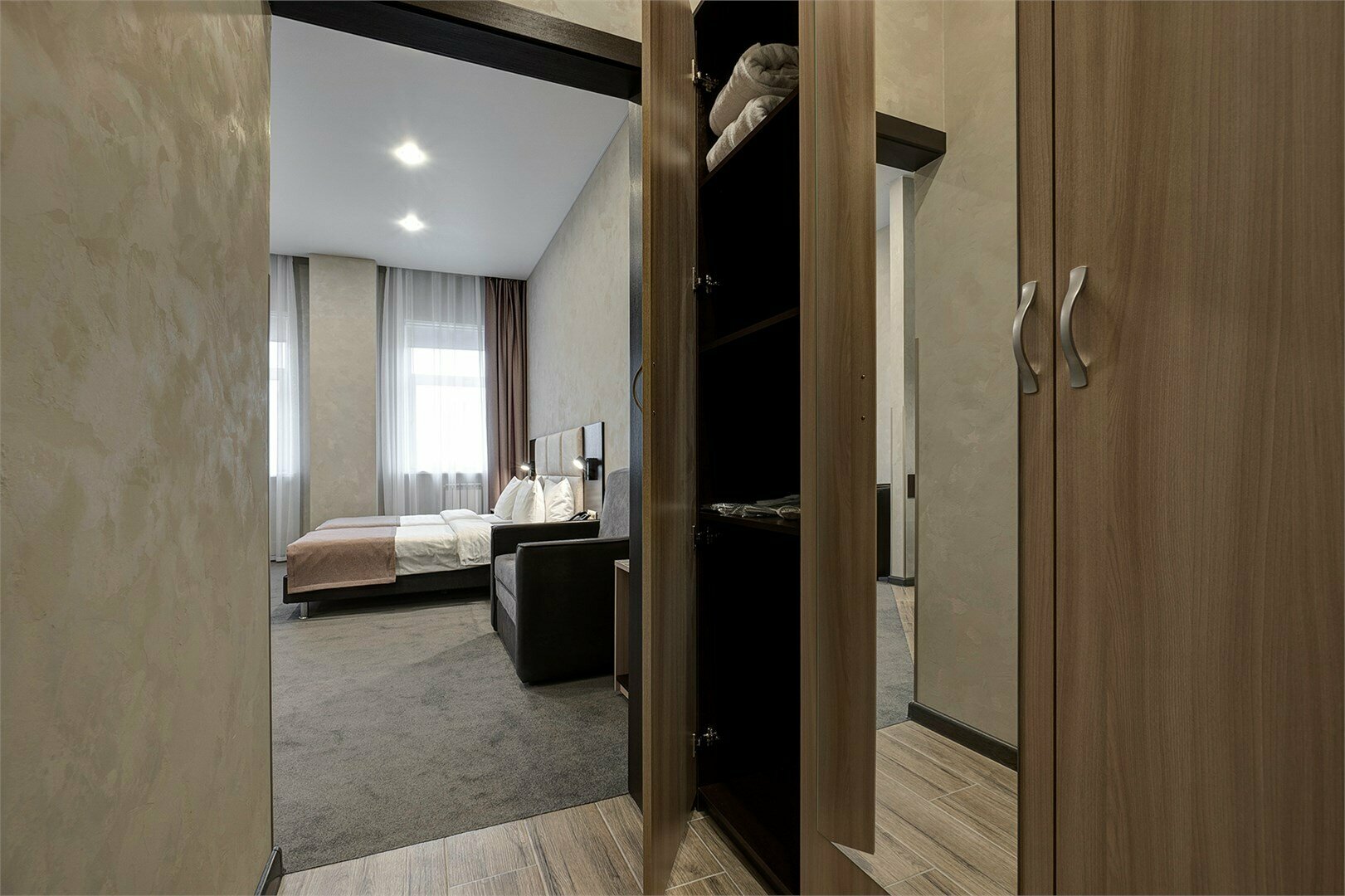 Улучшенная студия с 2 раздельными кроватями или 1 большой кроватью