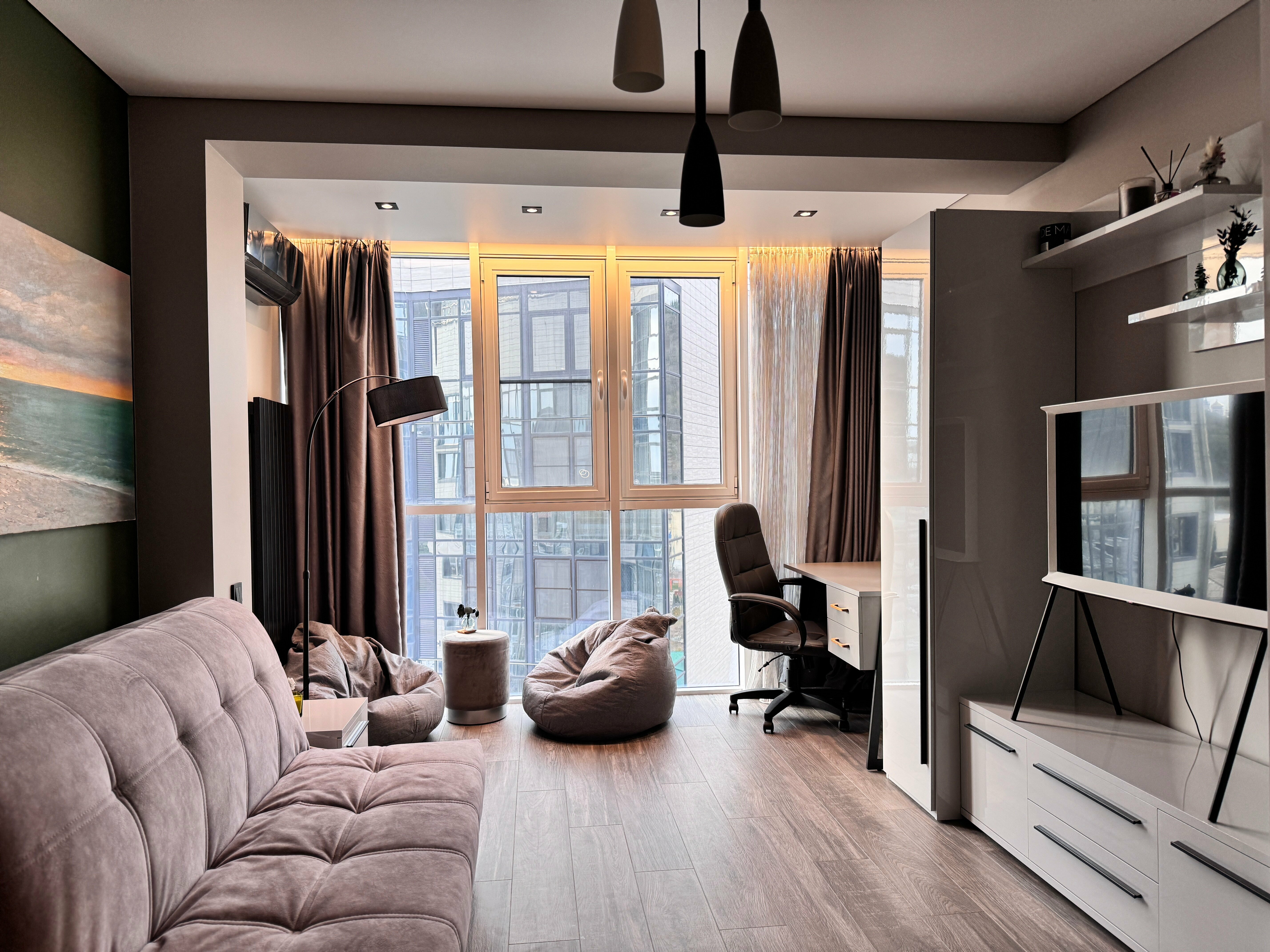 Квартира с панорамными окнами на 10 этаже в ЖК Sun Hills Небуг