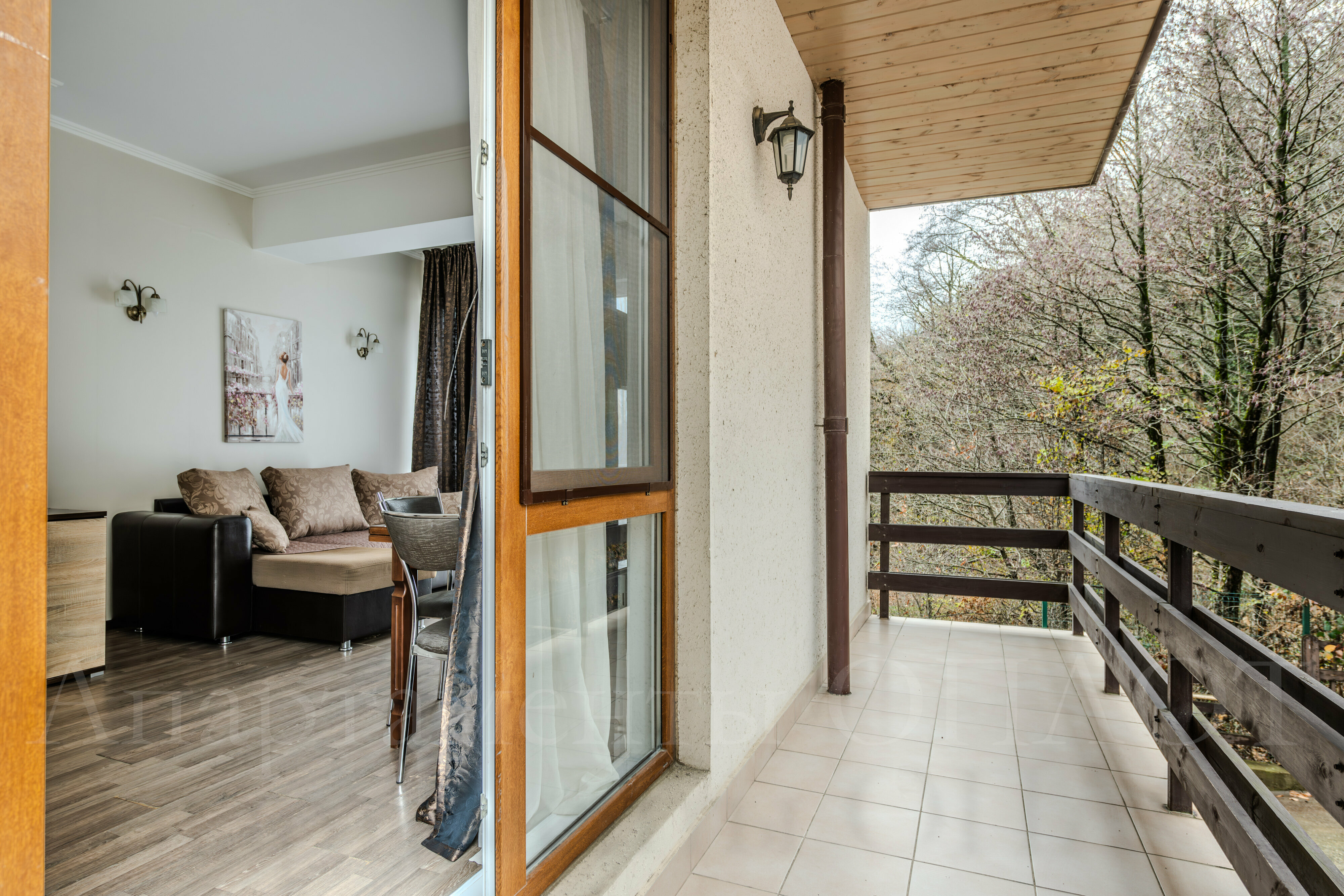 Классические апартаменты с одной спальней балконом и ванной 52 м2 №5