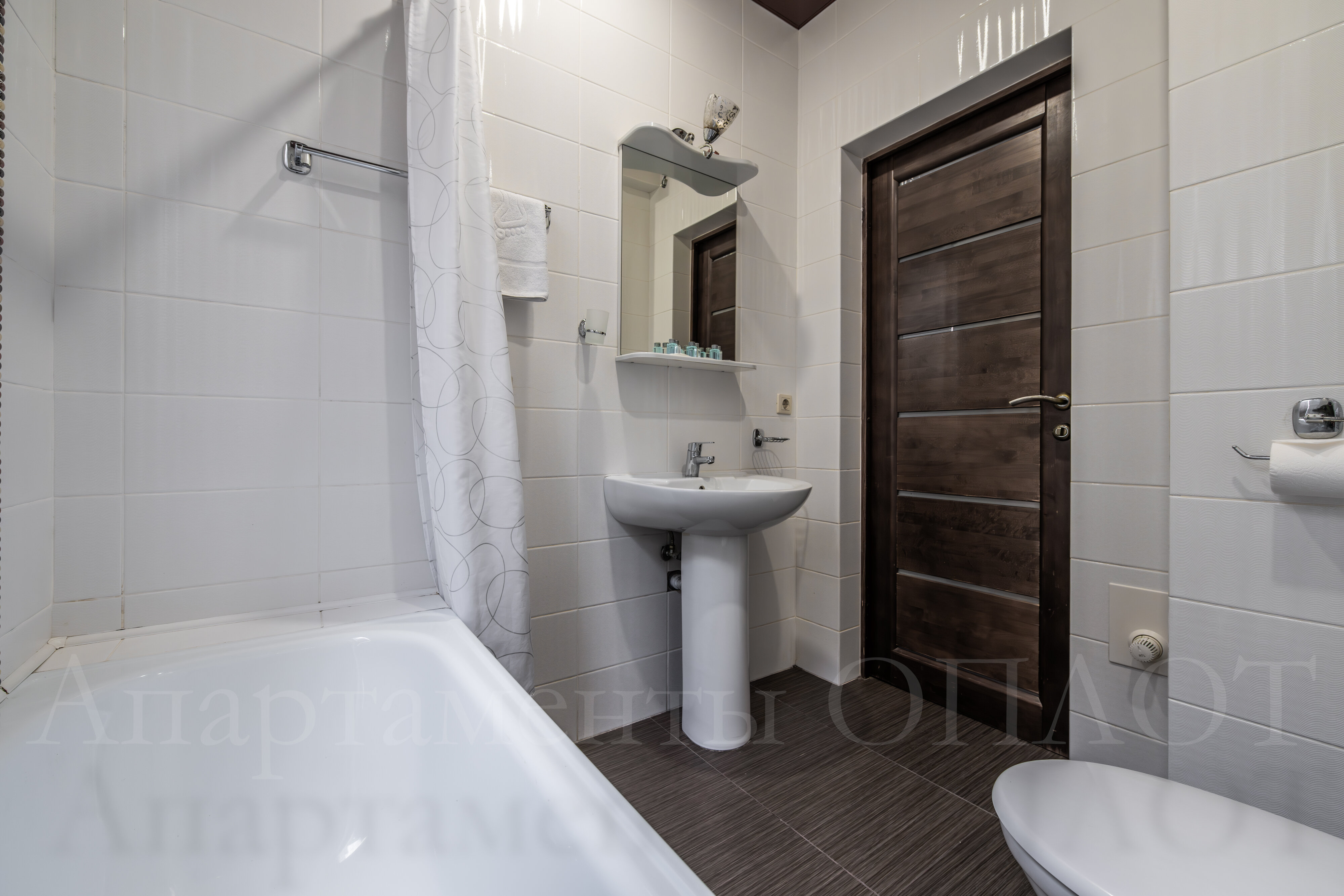 Классические апартаменты с одной спальней балконом и ванной 52 м2 №5