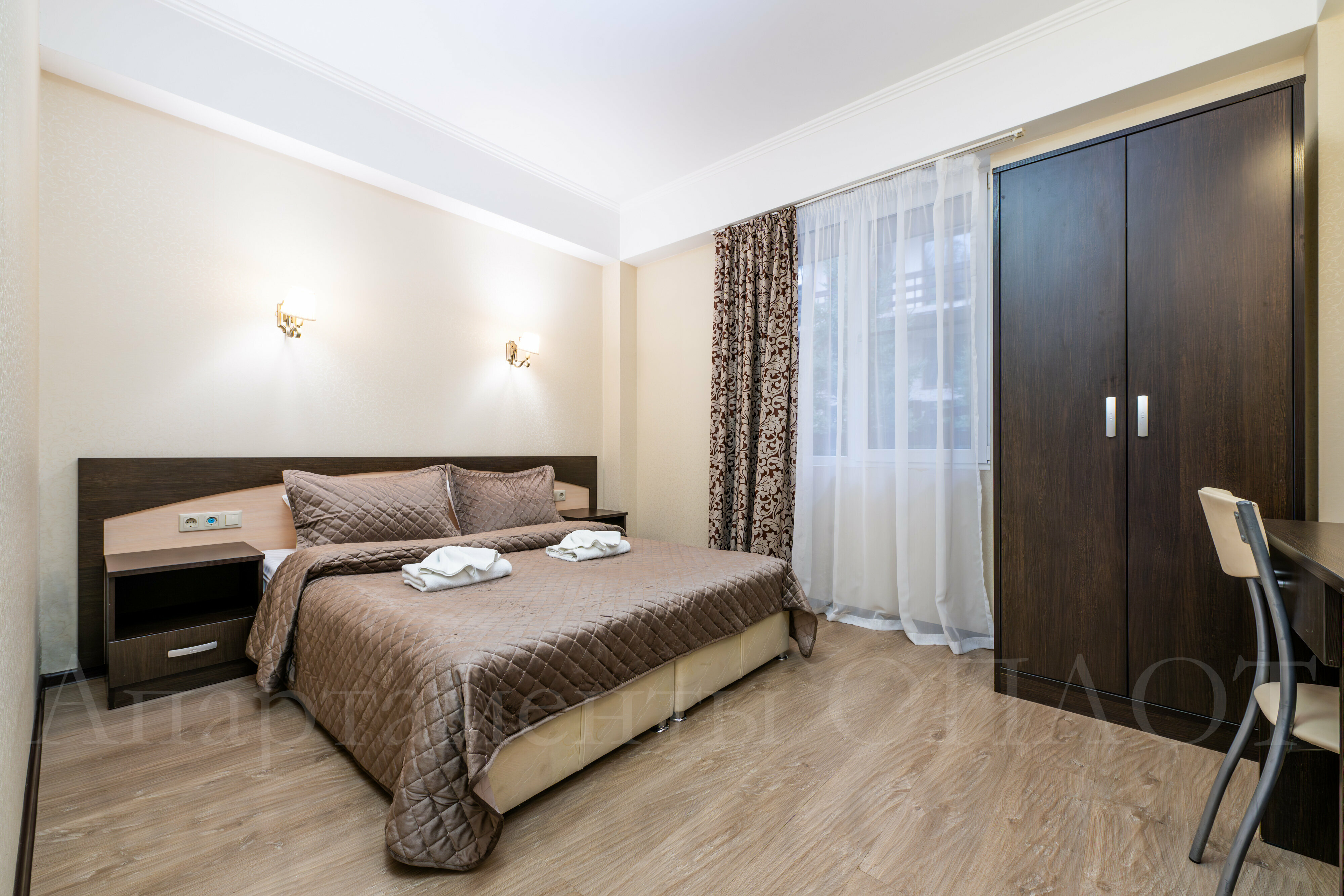 Классические апартаменты с двумя спальнями и ванной  65 м2 № 2