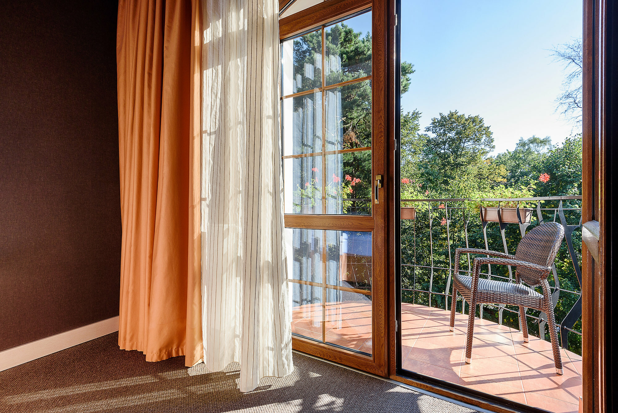 Двухместный номер с 1 кроватью и балконом