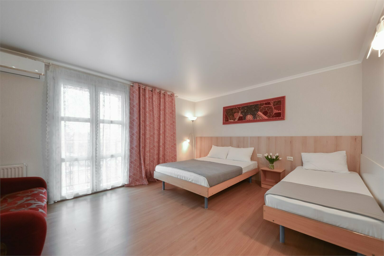 Однакомнатный трёхместный , 4 этаж