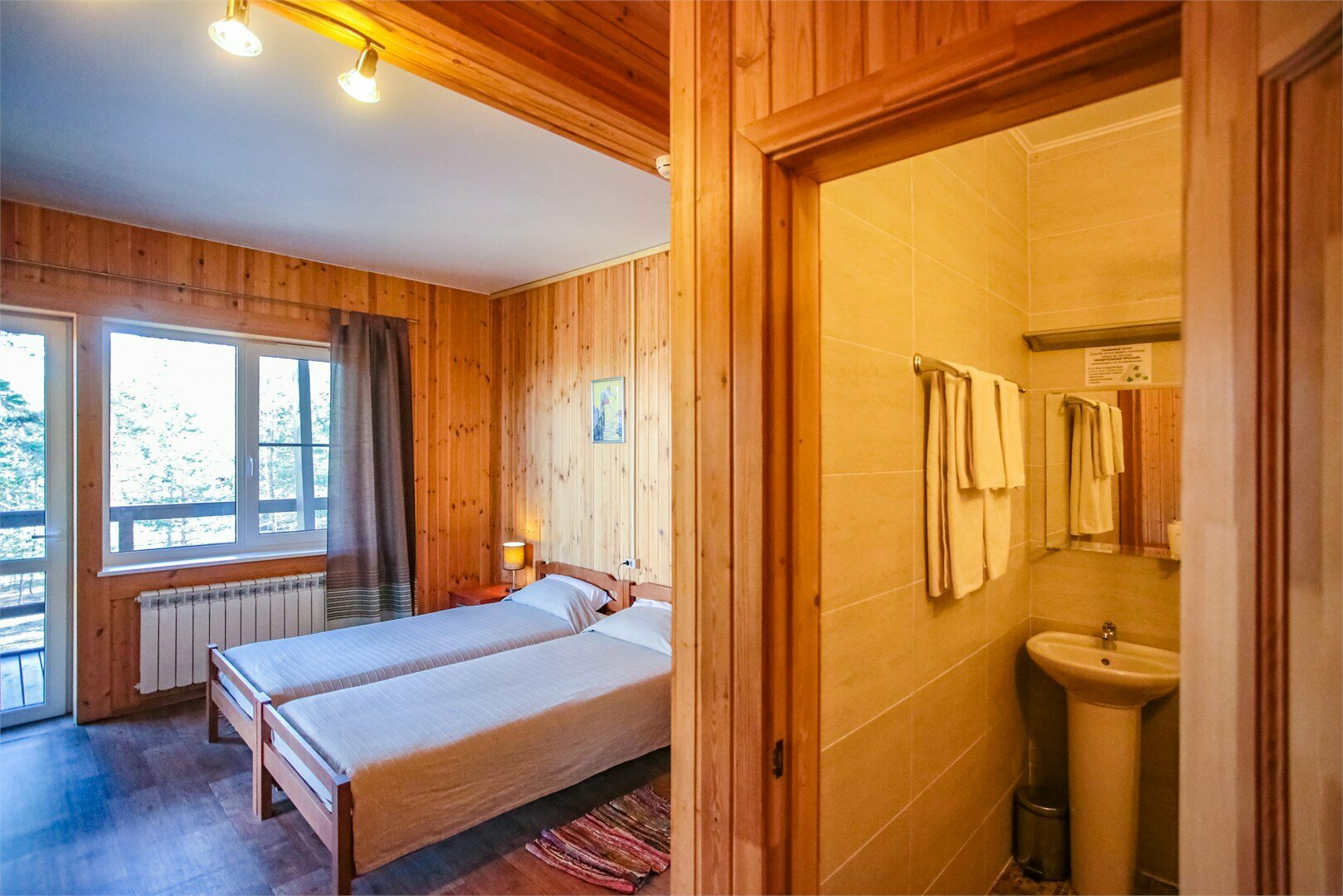 Двухместный номер с 2 отдельными кроватями и балконом