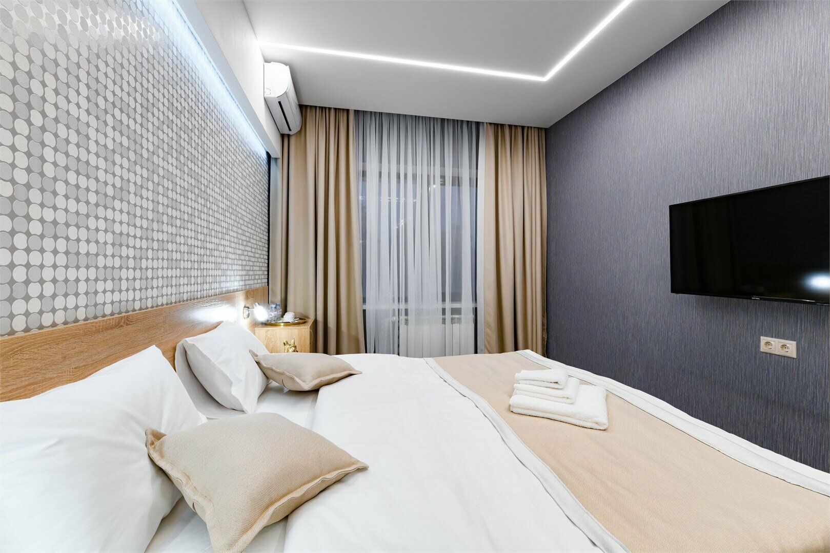 Комфорт с одной большой кроватью