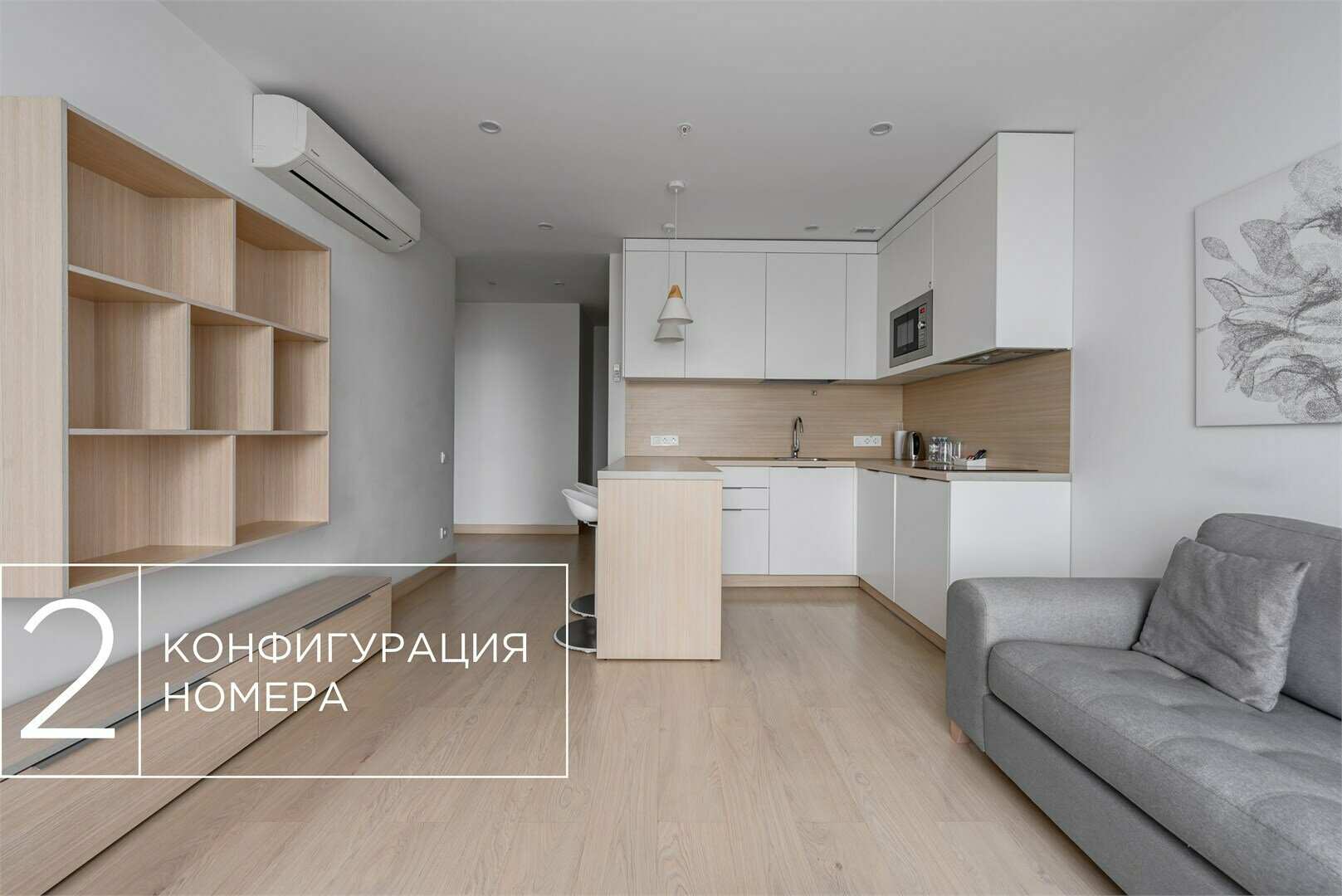 Люкс двухкомнатный номер (YES Ботаника)