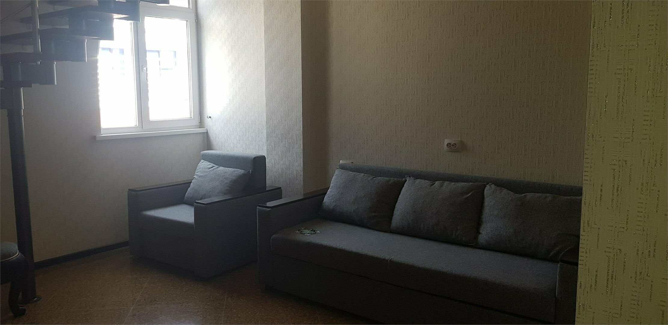 Двухуровневый номер  с видом на бассейн