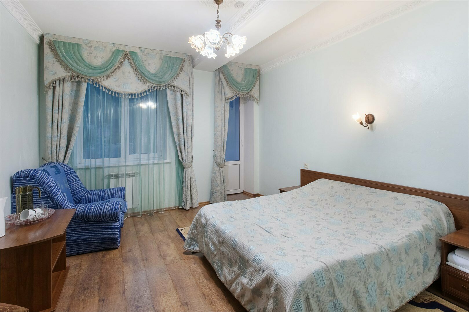 Двухместный номер с 1 кроватью и видом на горы