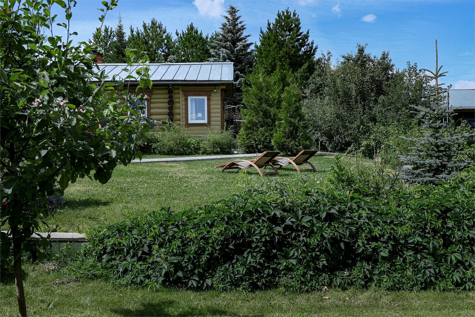 Коттедж с камином и сауной