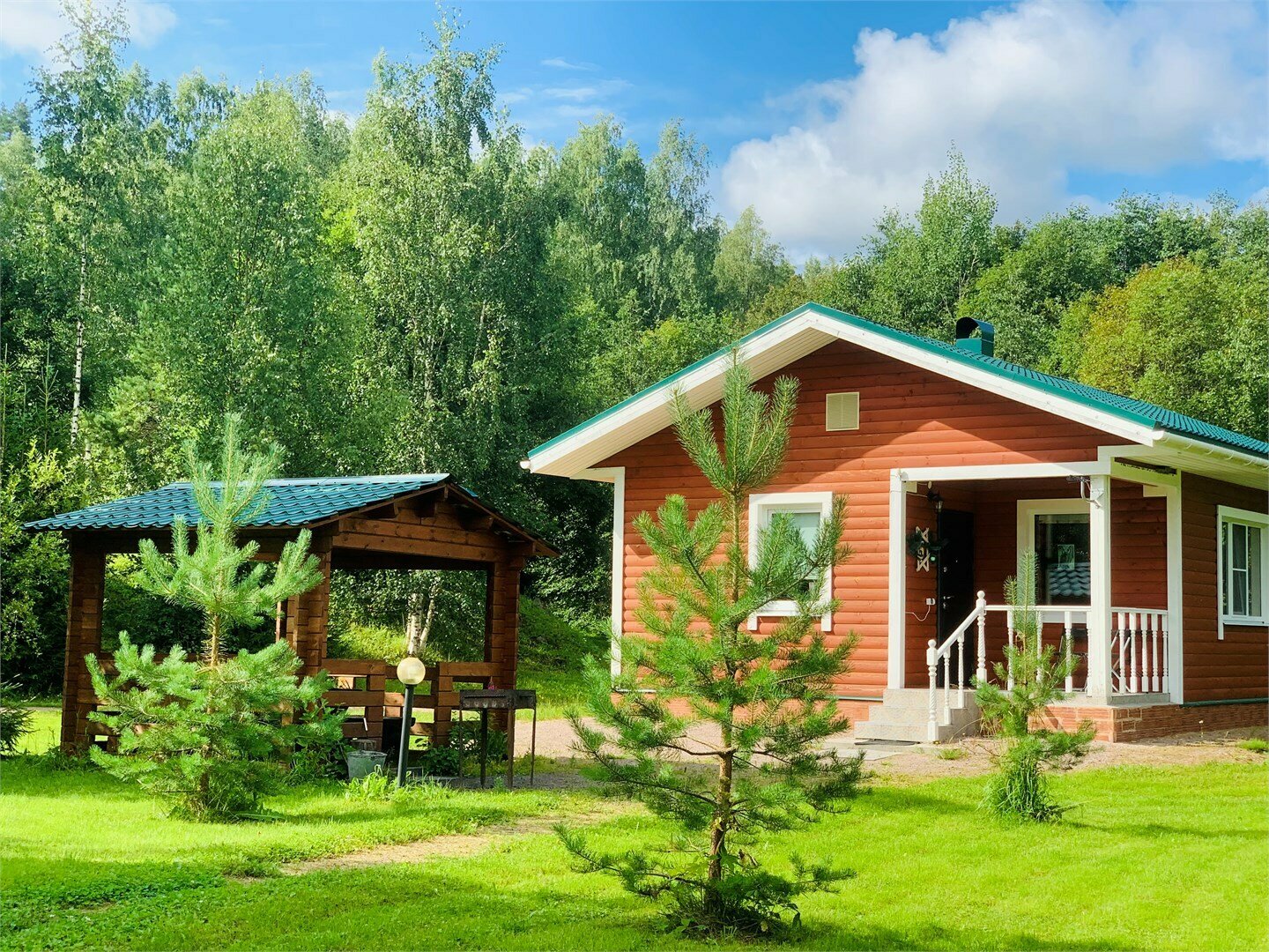 Дом-Студия  N5 на 2+1 с сауной, камином и беседкой с мангалом