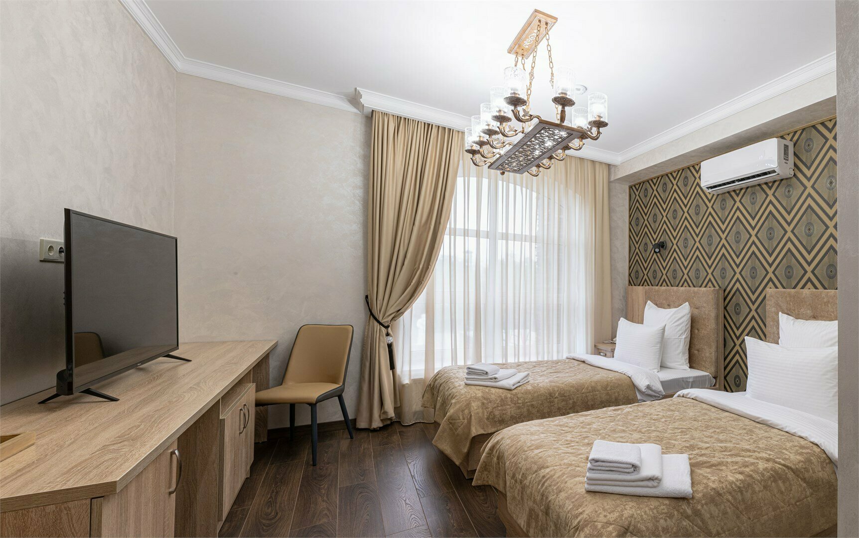 Небольшой двухместный номер с 1 кроватью или 2 отдельными кроватями