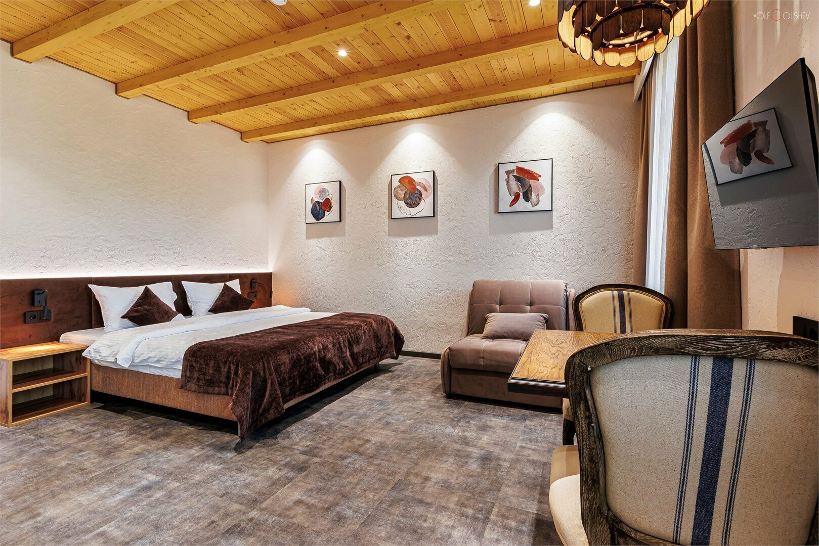 Семейный Супериор с одной большой или двумя раздельными кроватями