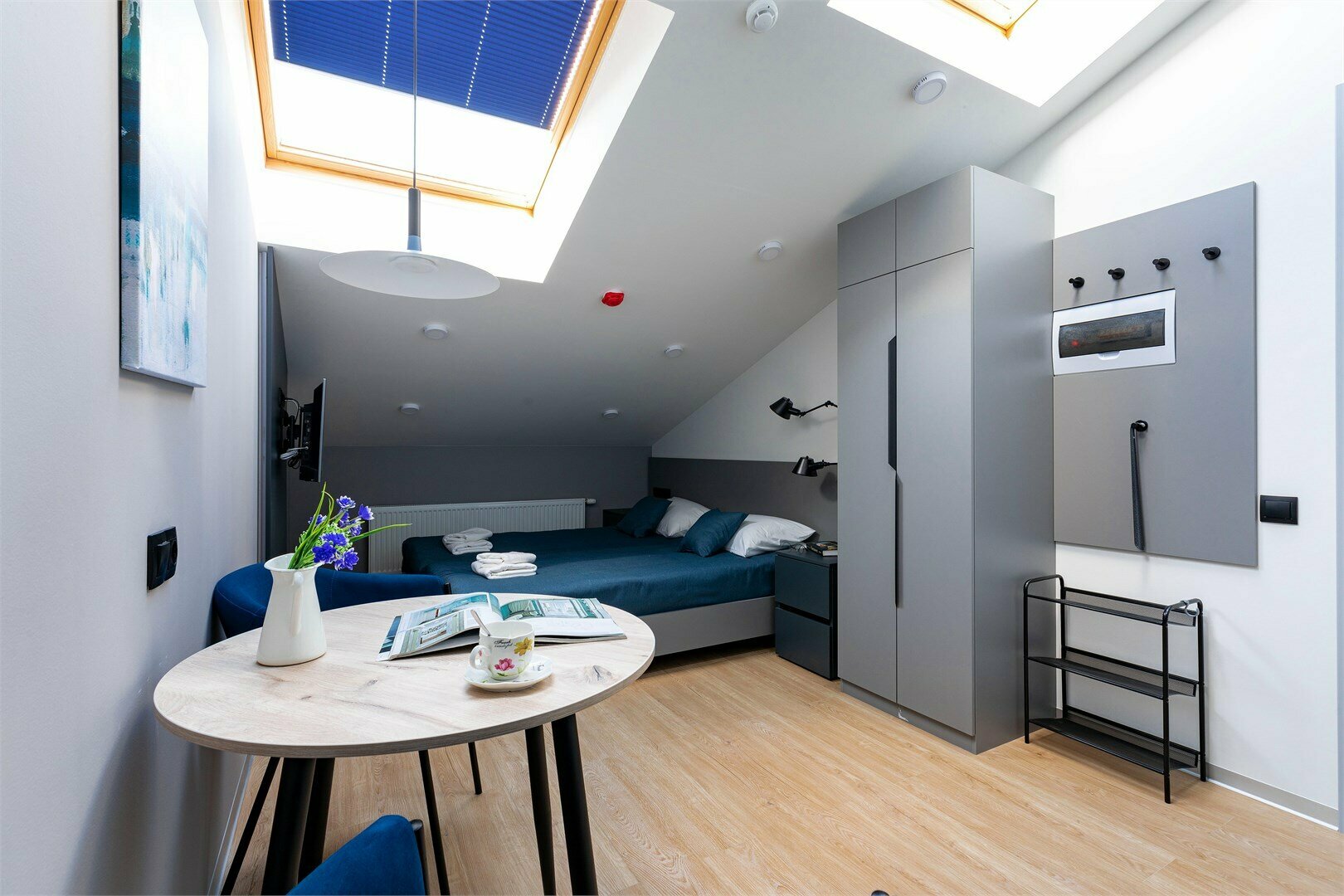 Стандарт Мансарда с 1 двуспальной кроватью