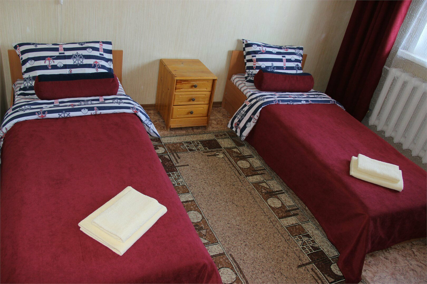 Стандарт с двумя односпальными кроватями и балкон (о/5)