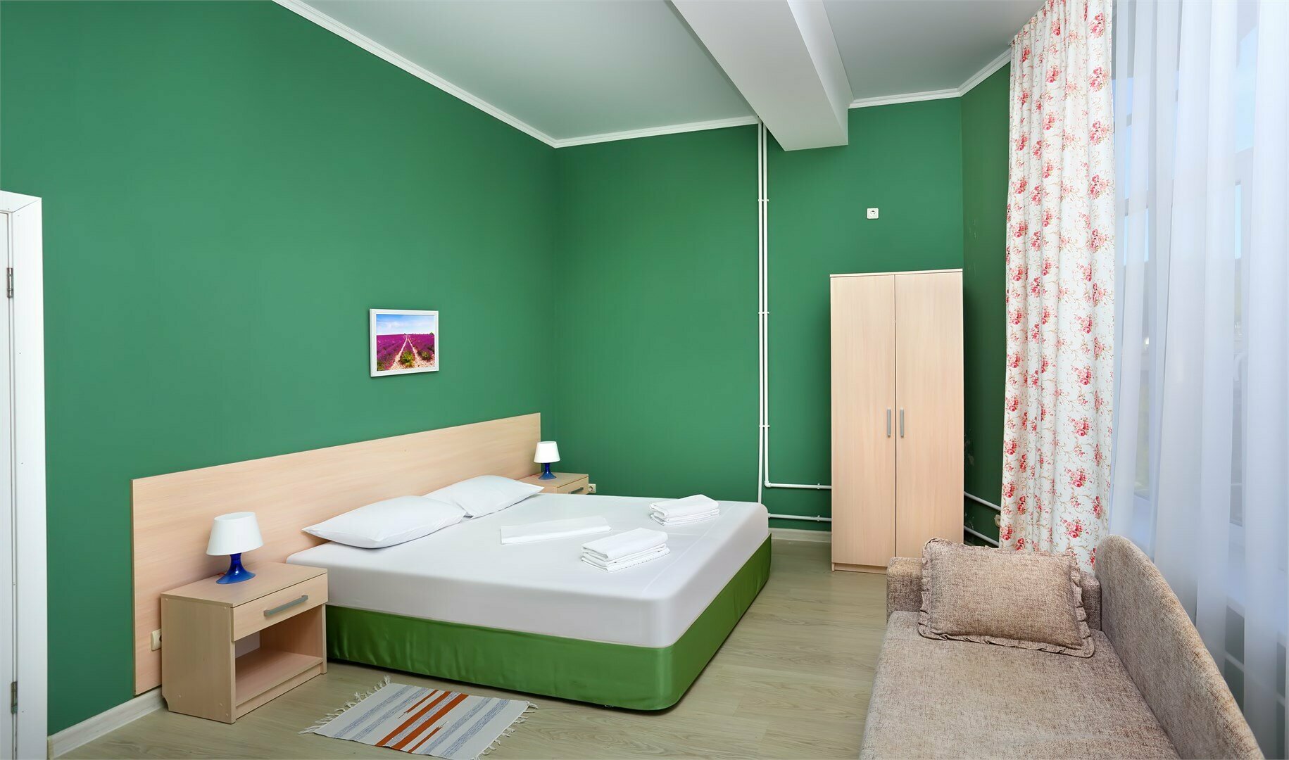 Двухместный номер с 1 кроватью и балконом