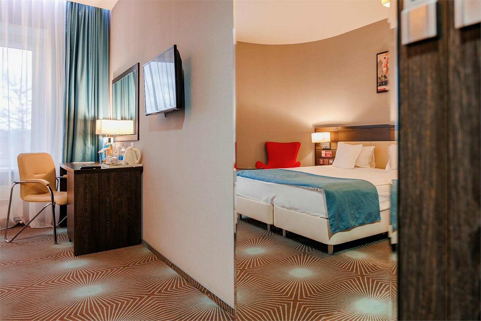 Двухместный номер Делюкс с 1 кроватью или 2 отдельными кроватями