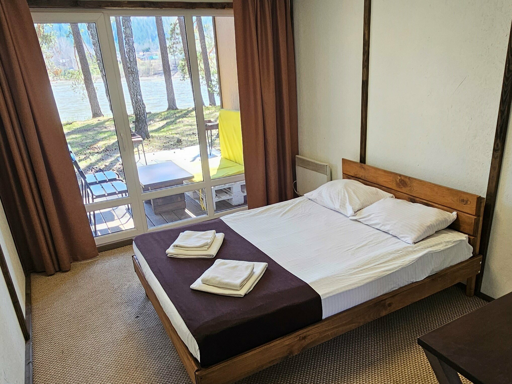 Двухместный номер с 1 кроватью и террасой