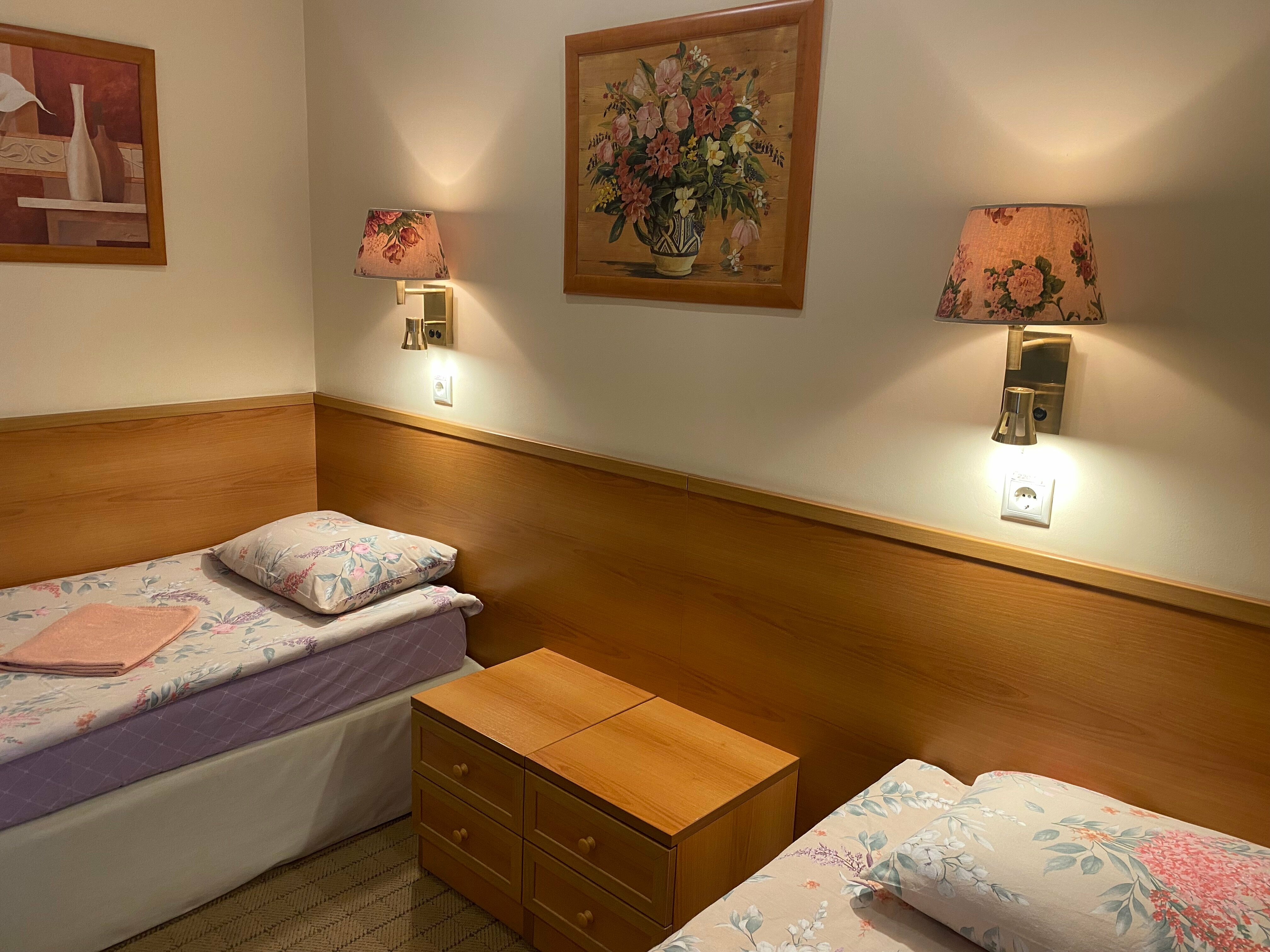 Двухместный номер с 2 отдельными кроватями и окном