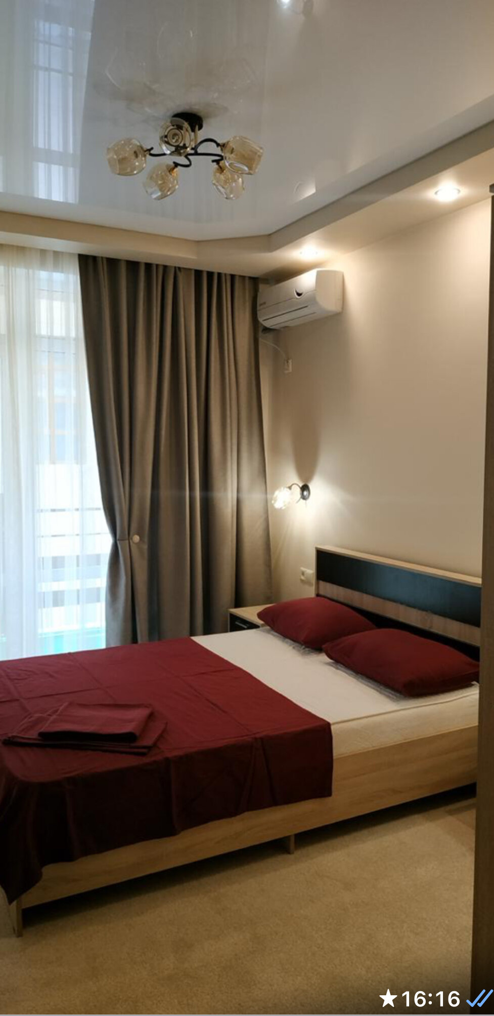 Двухместный номер с 1 кроватью и балконом