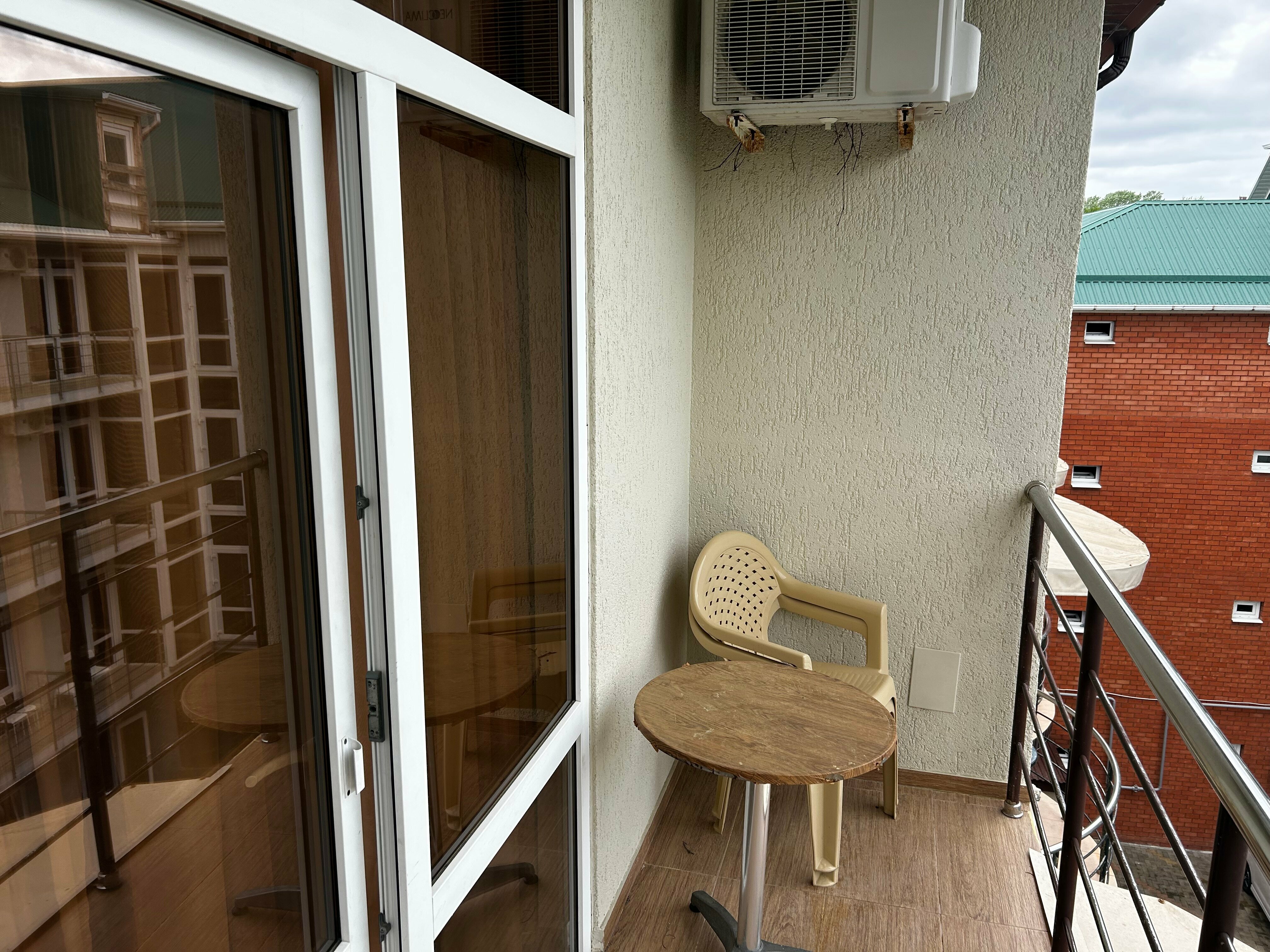 Двухместный номер с 1 кроватью и балконом, вид на море