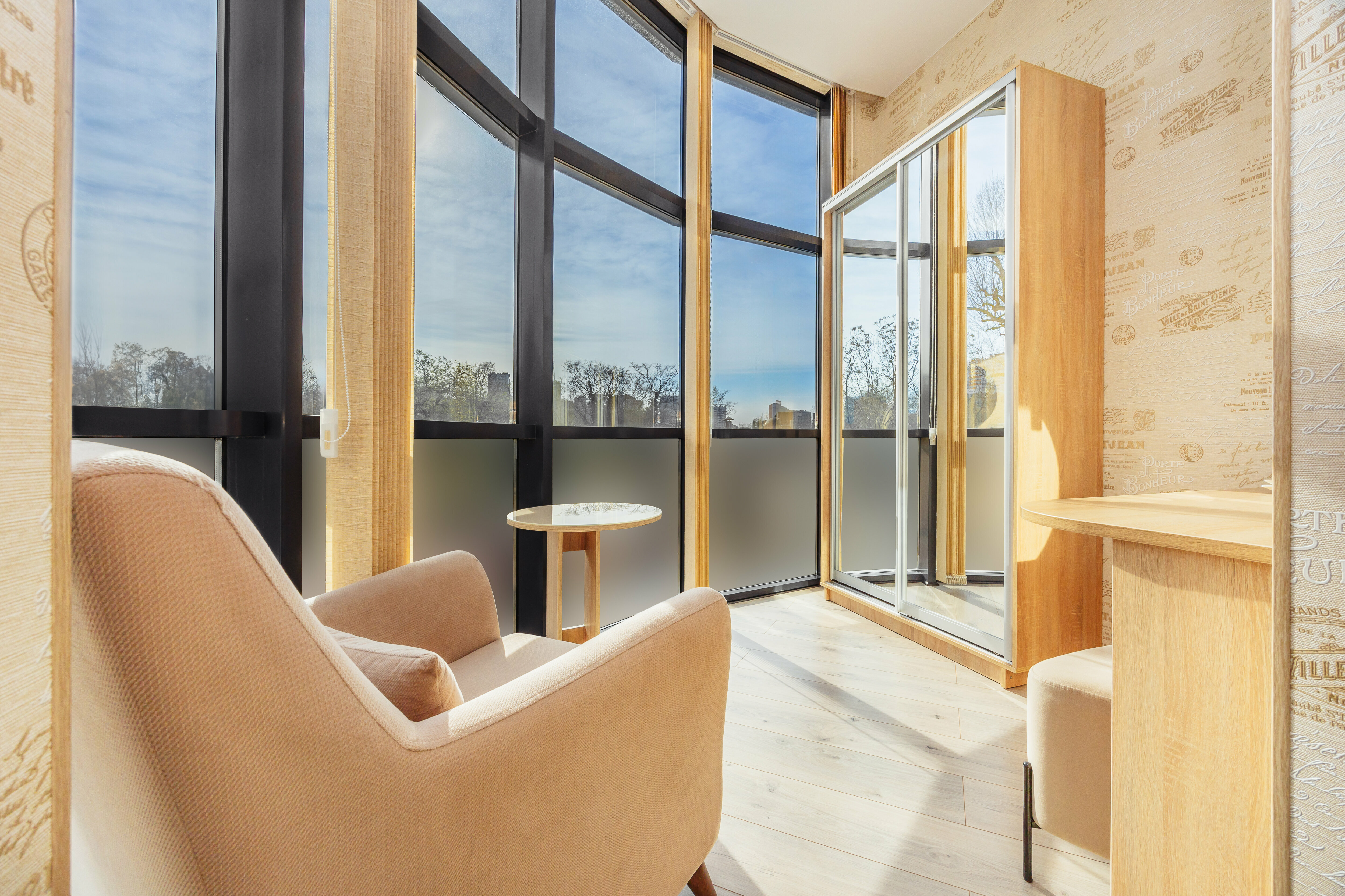 Стандарт с двумя отдельными кроватями, вид на город