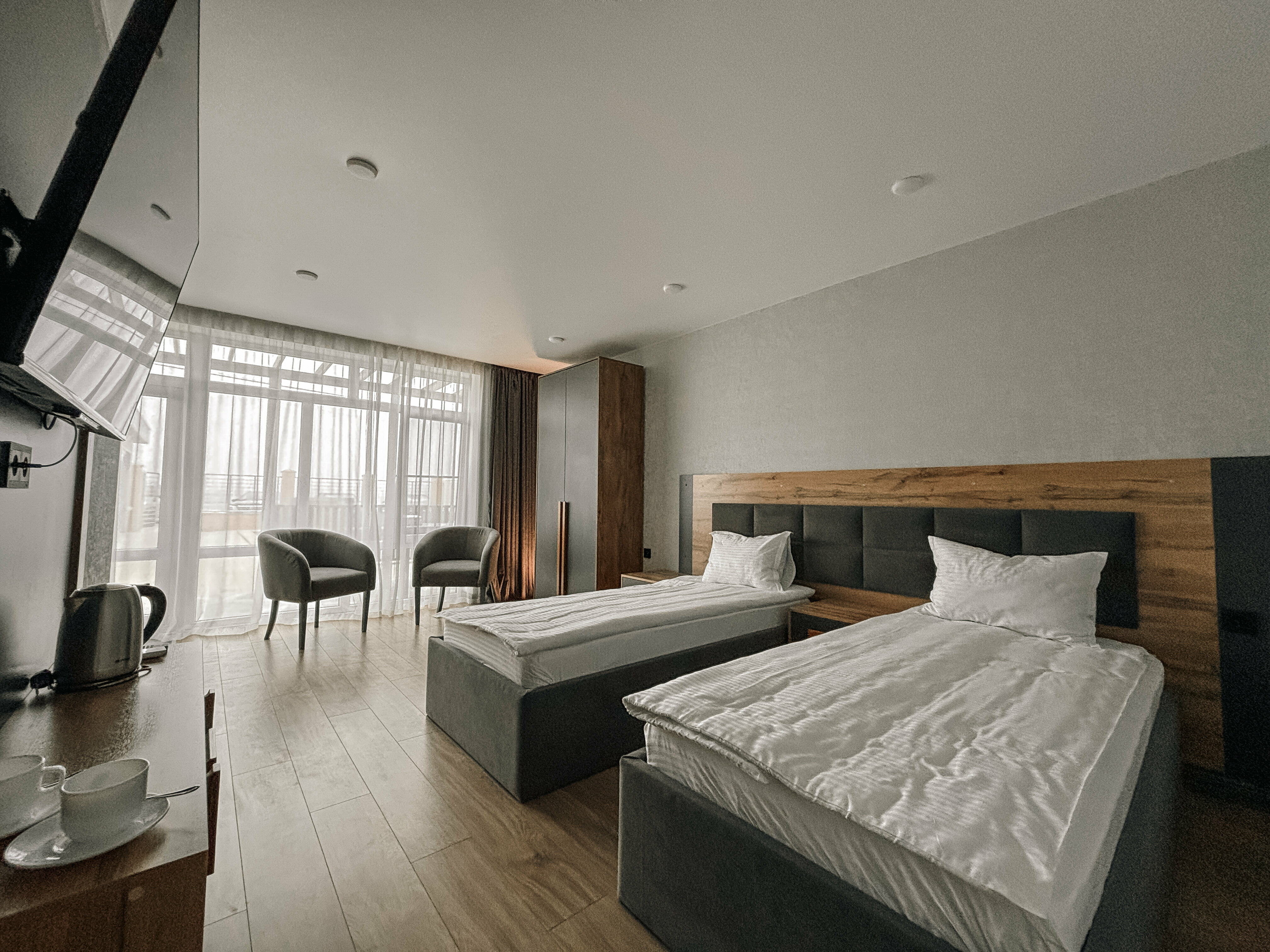 Двухместный номер с 2 отдельными кроватями, вид на море