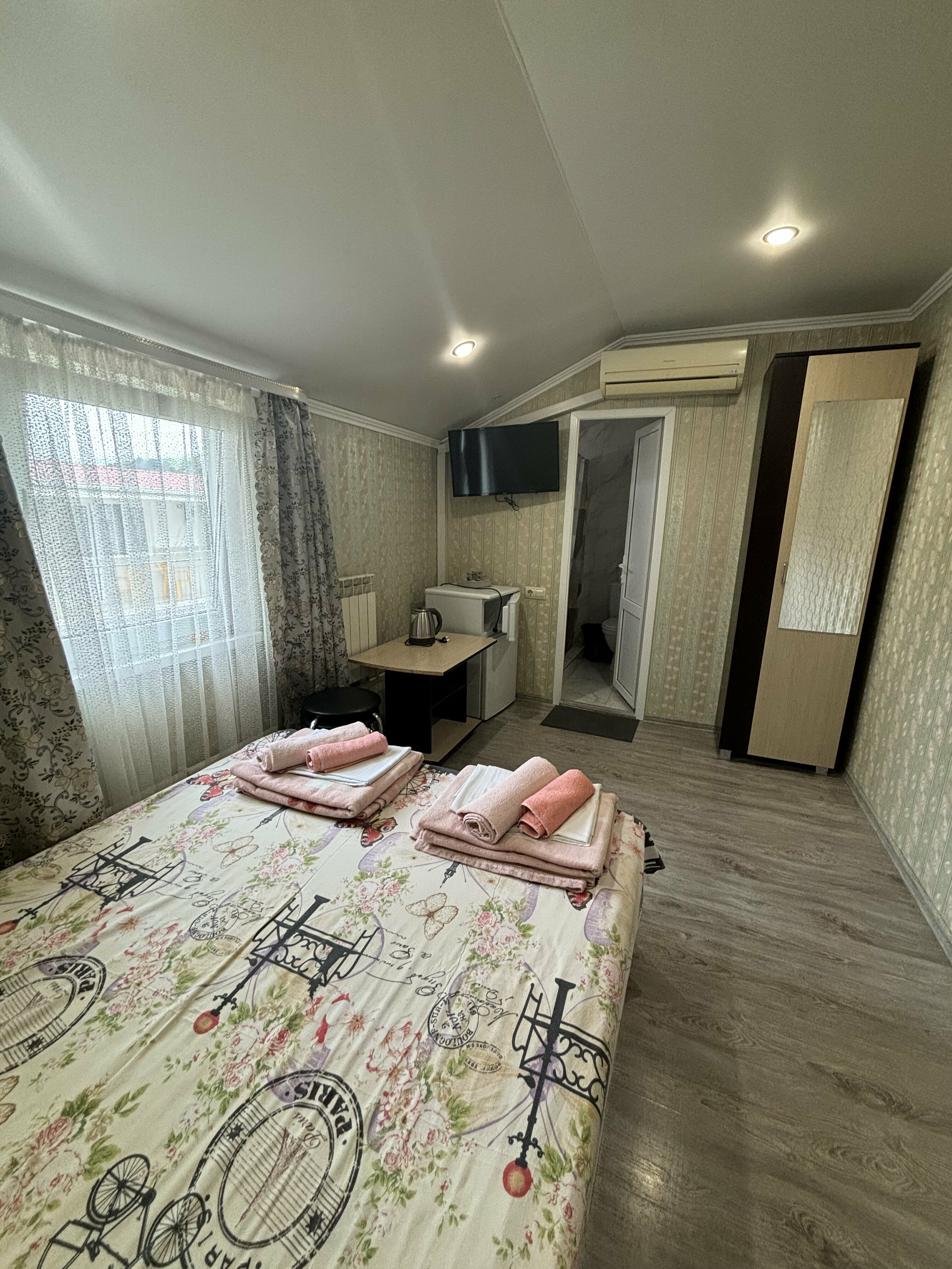 Двухместный номер с 1 кроватью и собственной ванной комнатой