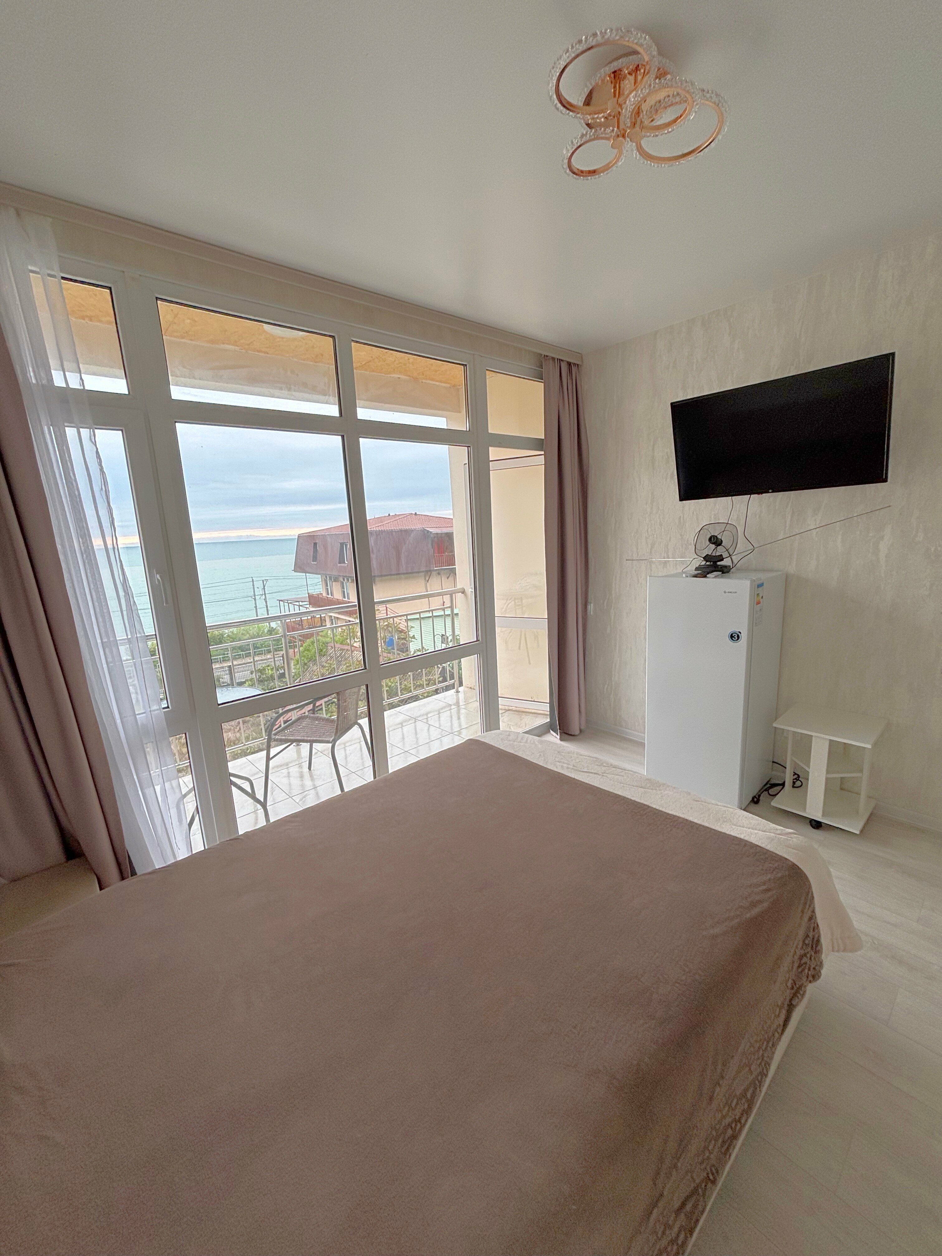 Двухместный номер Делюкс с 1 кроватью и балконом, вид на море